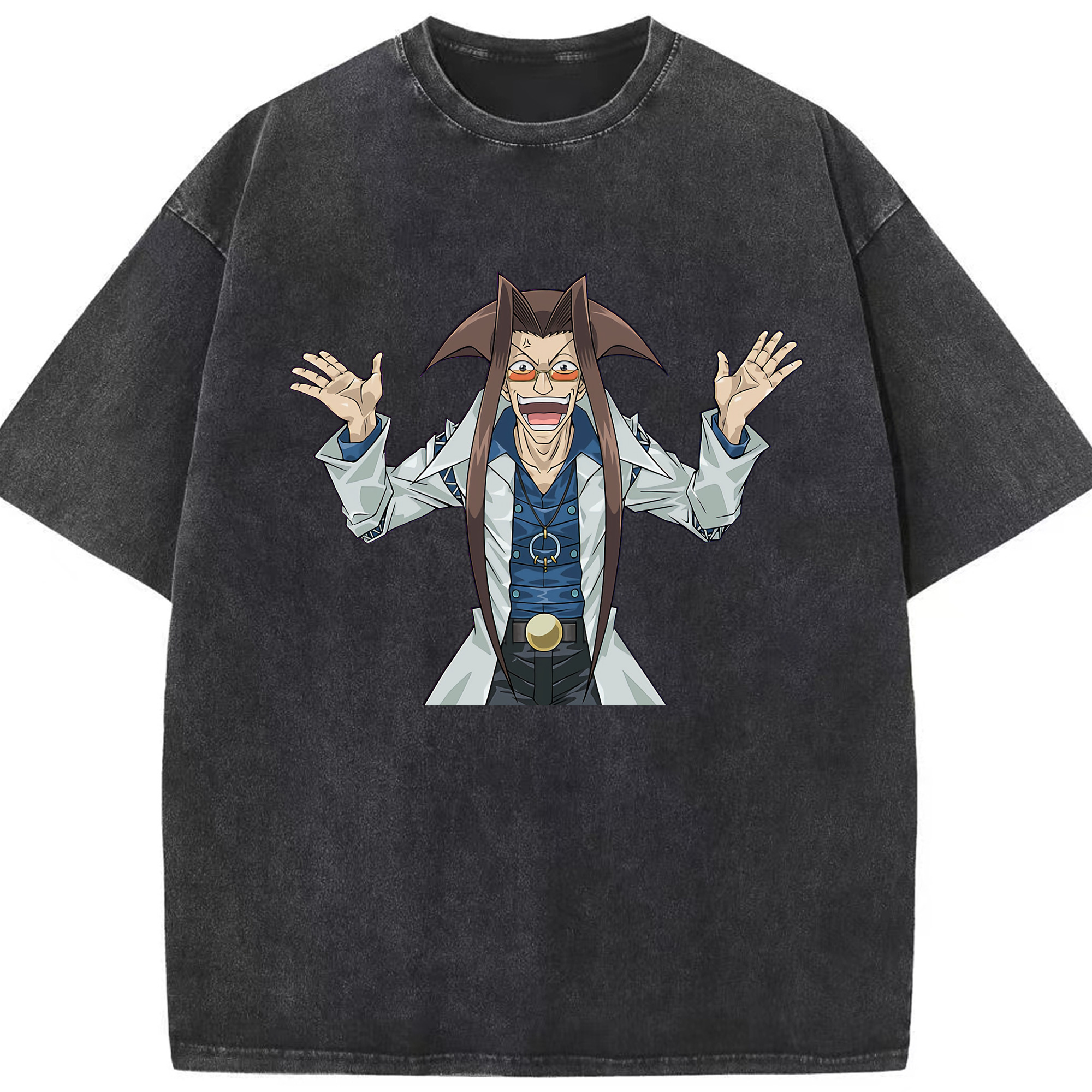 （画像用） 遊☆戯☆王 Yu-Gi-Oh! 綿100% ヴィンテージ風 半袖Tシャツ（フロントプリント）