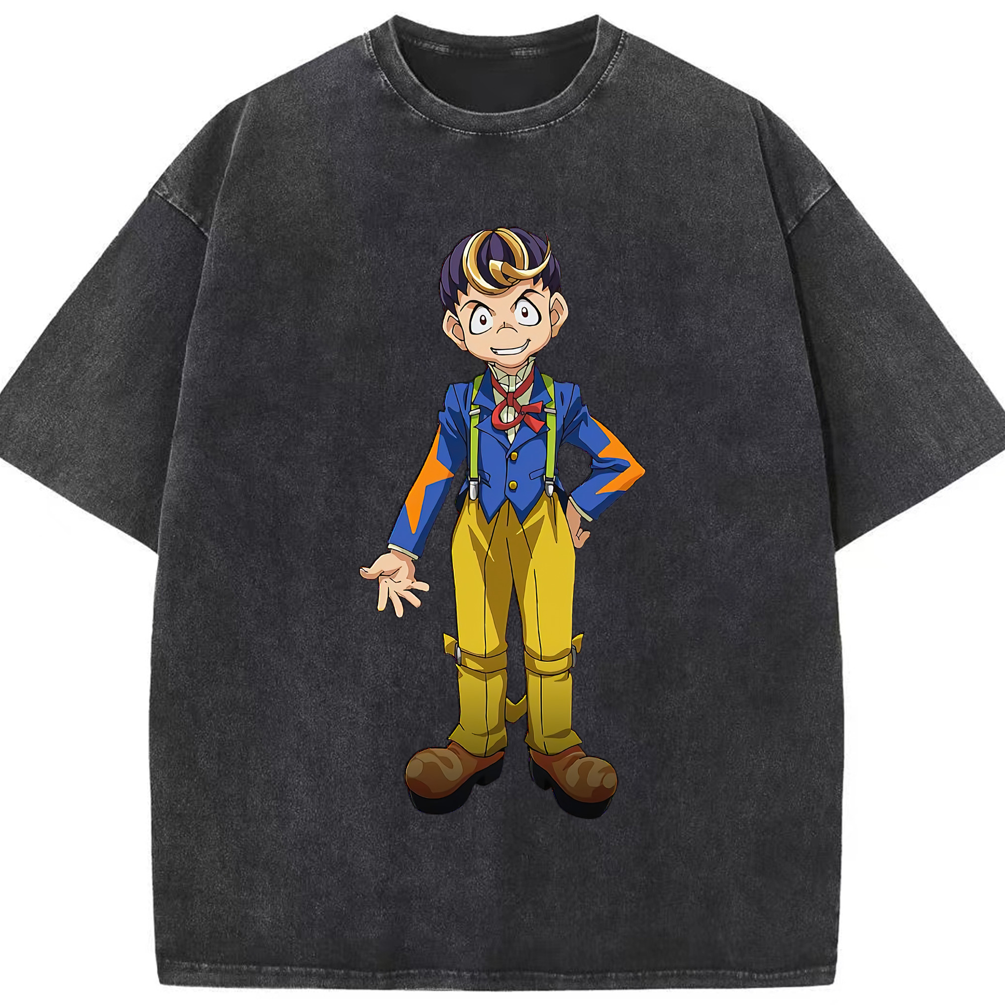 （画像用） 遊☆戯☆王 Yu-Gi-Oh! 綿100% ヴィンテージ風 半袖Tシャツ（フロントプリント）