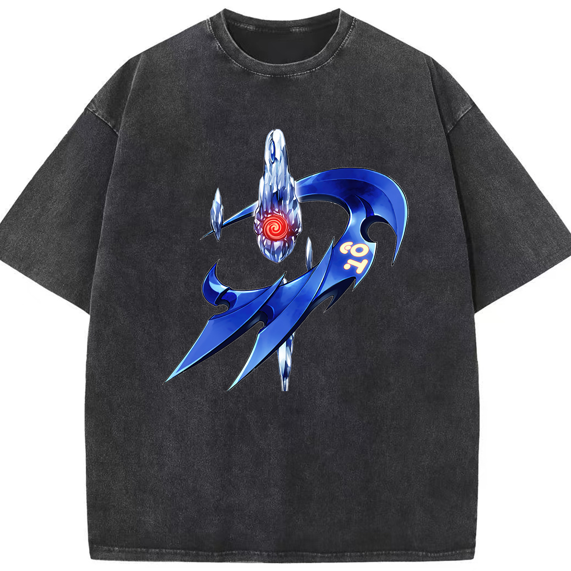 （画像用） 遊☆戯☆王 Yu-Gi-Oh! 綿100% ヴィンテージ風 半袖Tシャツ（フロントプリント）