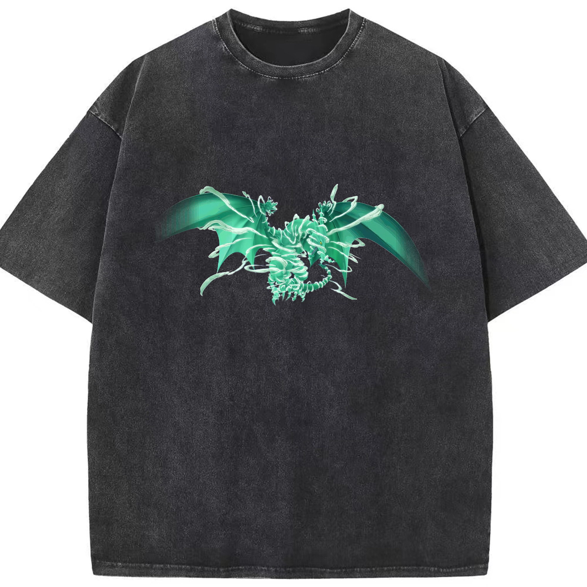 （画像用） 遊☆戯☆王 Yu-Gi-Oh! 綿100% ヴィンテージ風 半袖Tシャツ（フロントプリント）