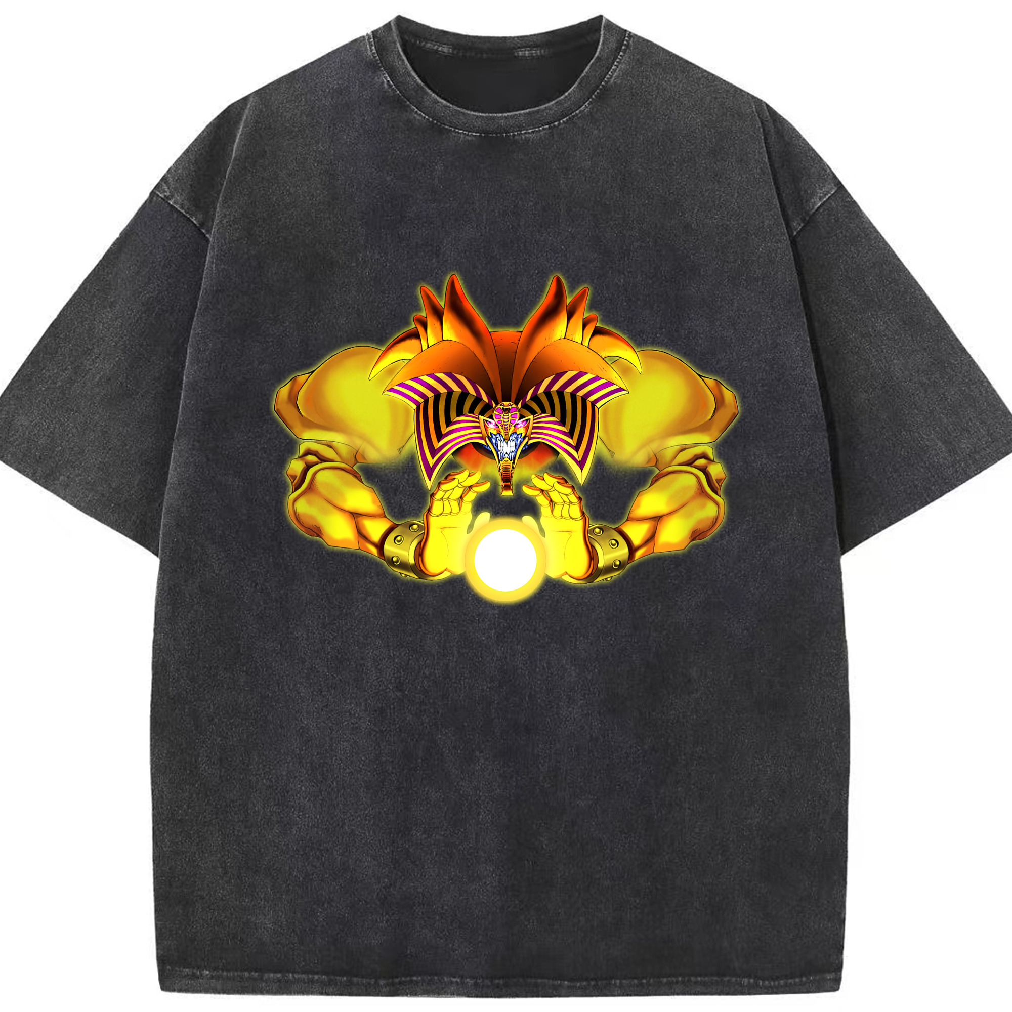 （画像用） 遊☆戯☆王 Yu-Gi-Oh! 綿100% ヴィンテージ風 半袖Tシャツ（フロントプリント）