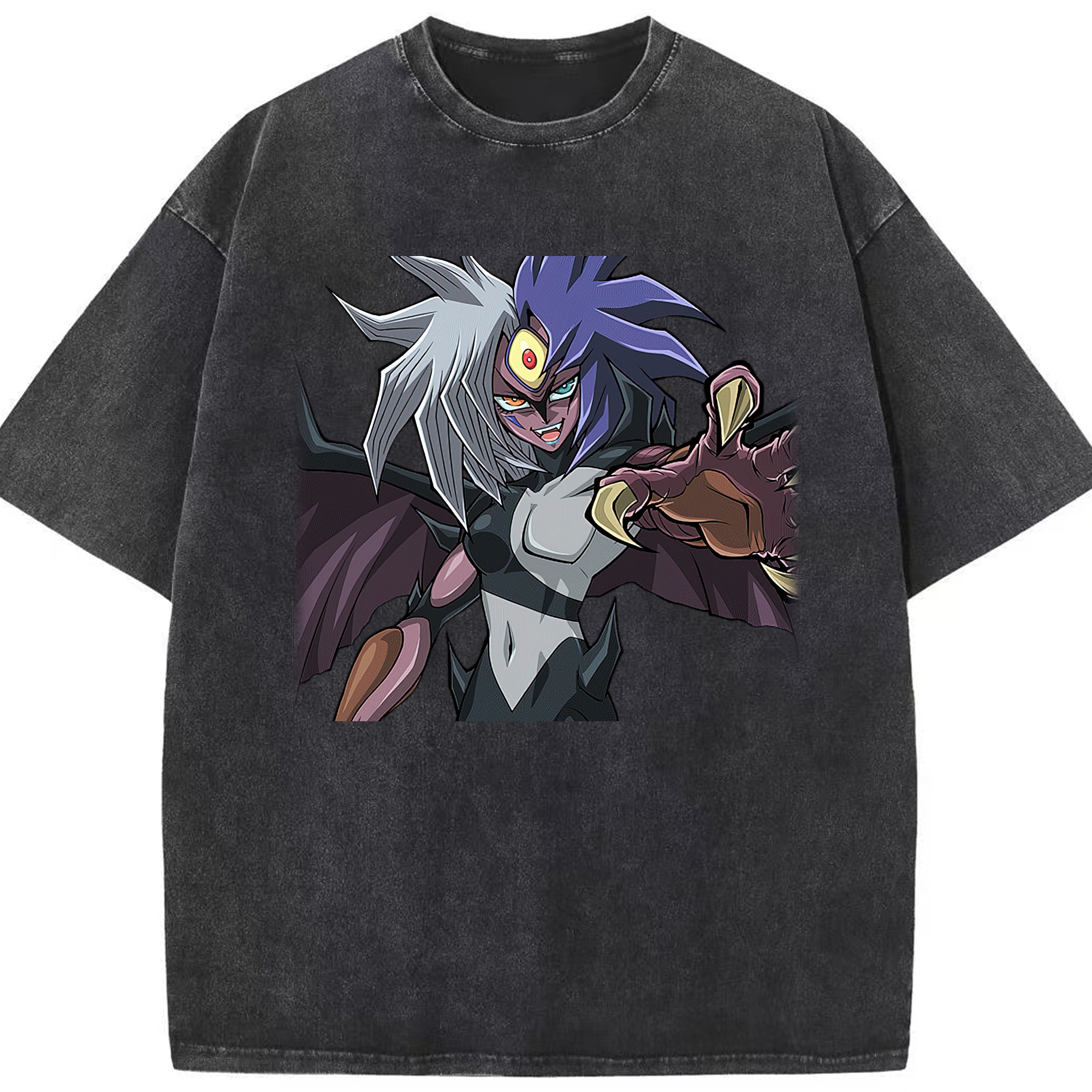 （画像用） 遊☆戯☆王 Yu-Gi-Oh! 綿100% ヴィンテージ風 半袖Tシャツ（フロントプリント）