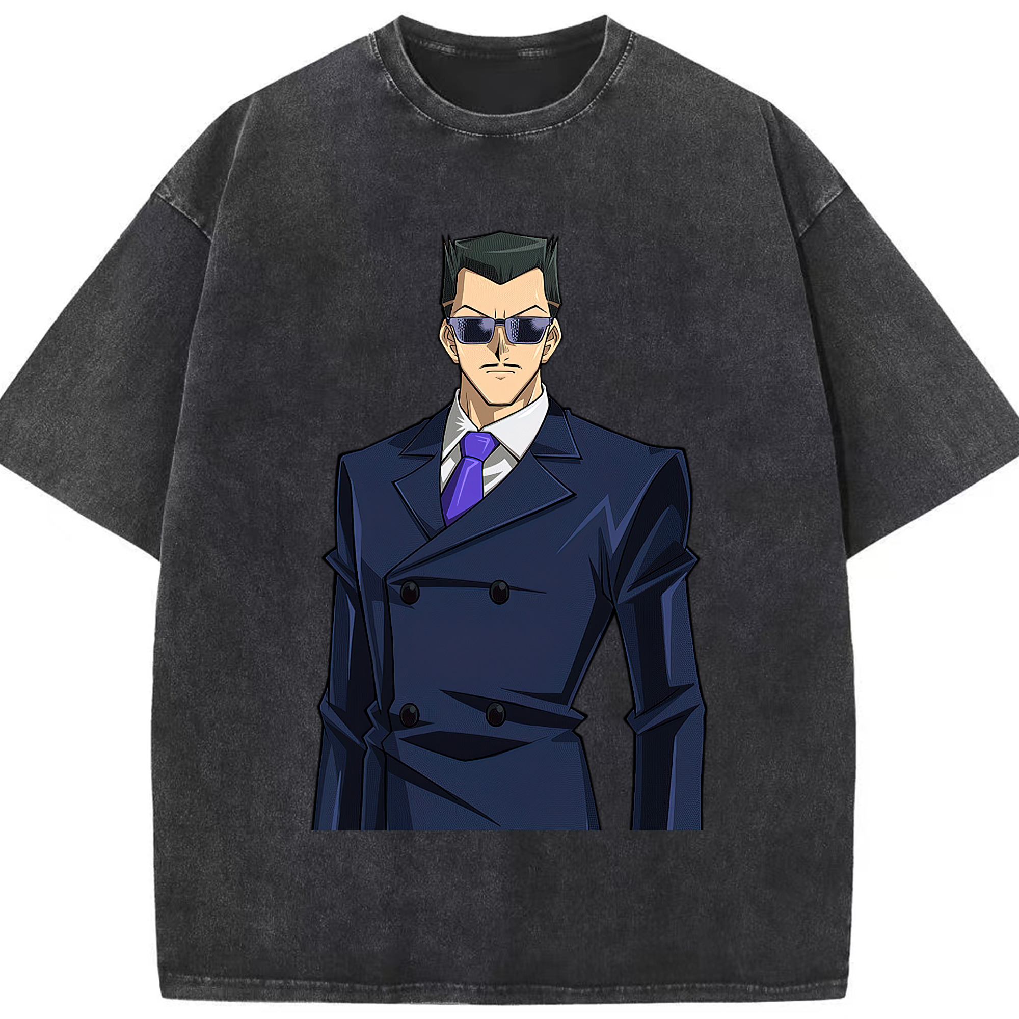 （画像用） 遊☆戯☆王 Yu-Gi-Oh! 綿100% ヴィンテージ風 半袖Tシャツ（フロントプリント）