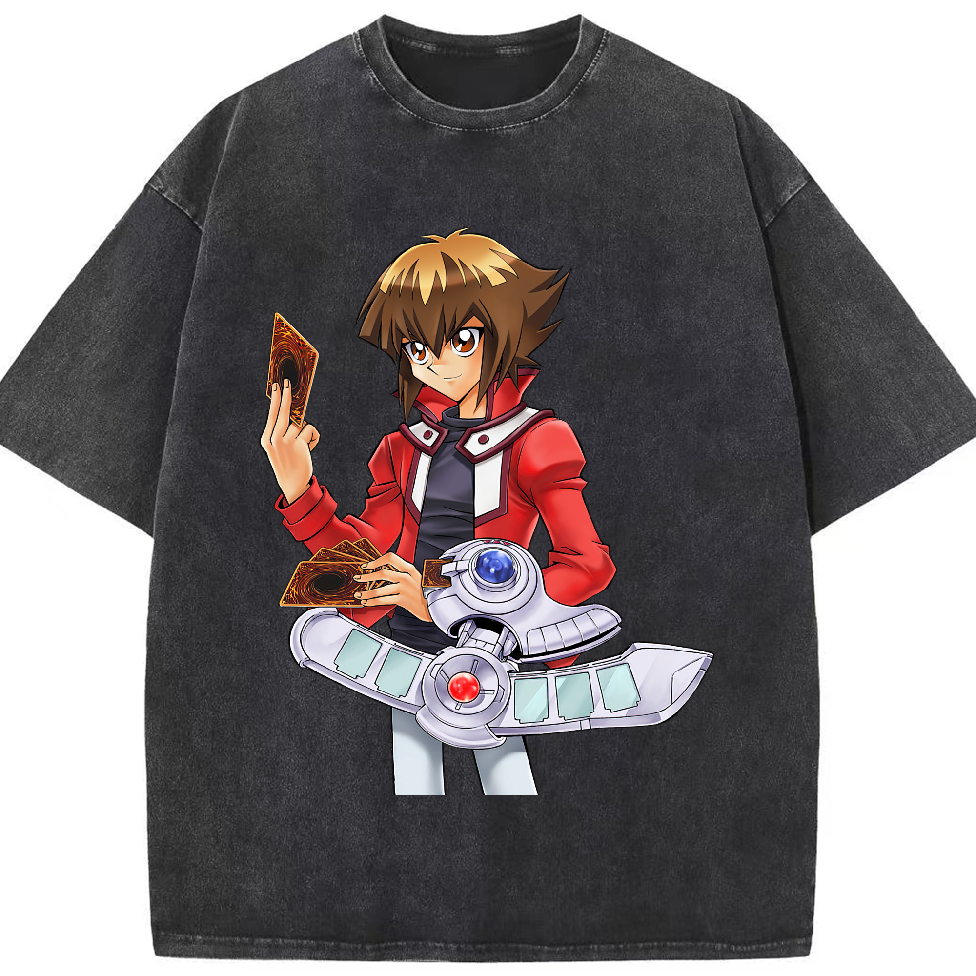 （画像用） 遊☆戯☆王 Yu-Gi-Oh! 綿100% ヴィンテージ風 半袖Tシャツ（フロントプリント）