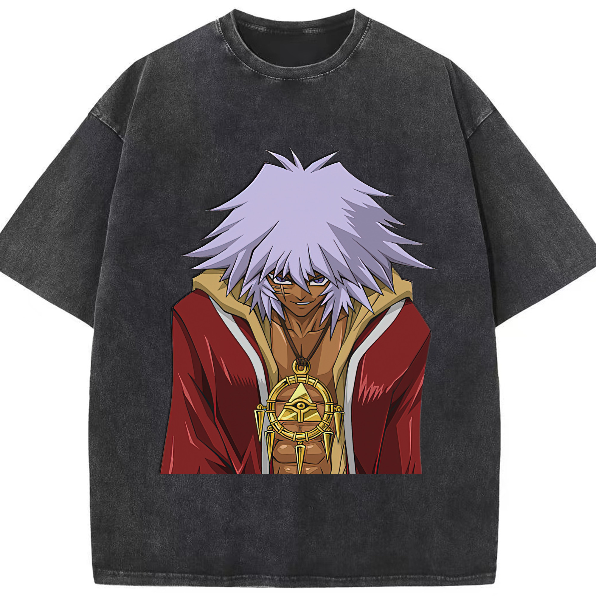 （画像用） 遊☆戯☆王 Yu-Gi-Oh! 綿100% ヴィンテージ風 半袖Tシャツ（フロントプリント）