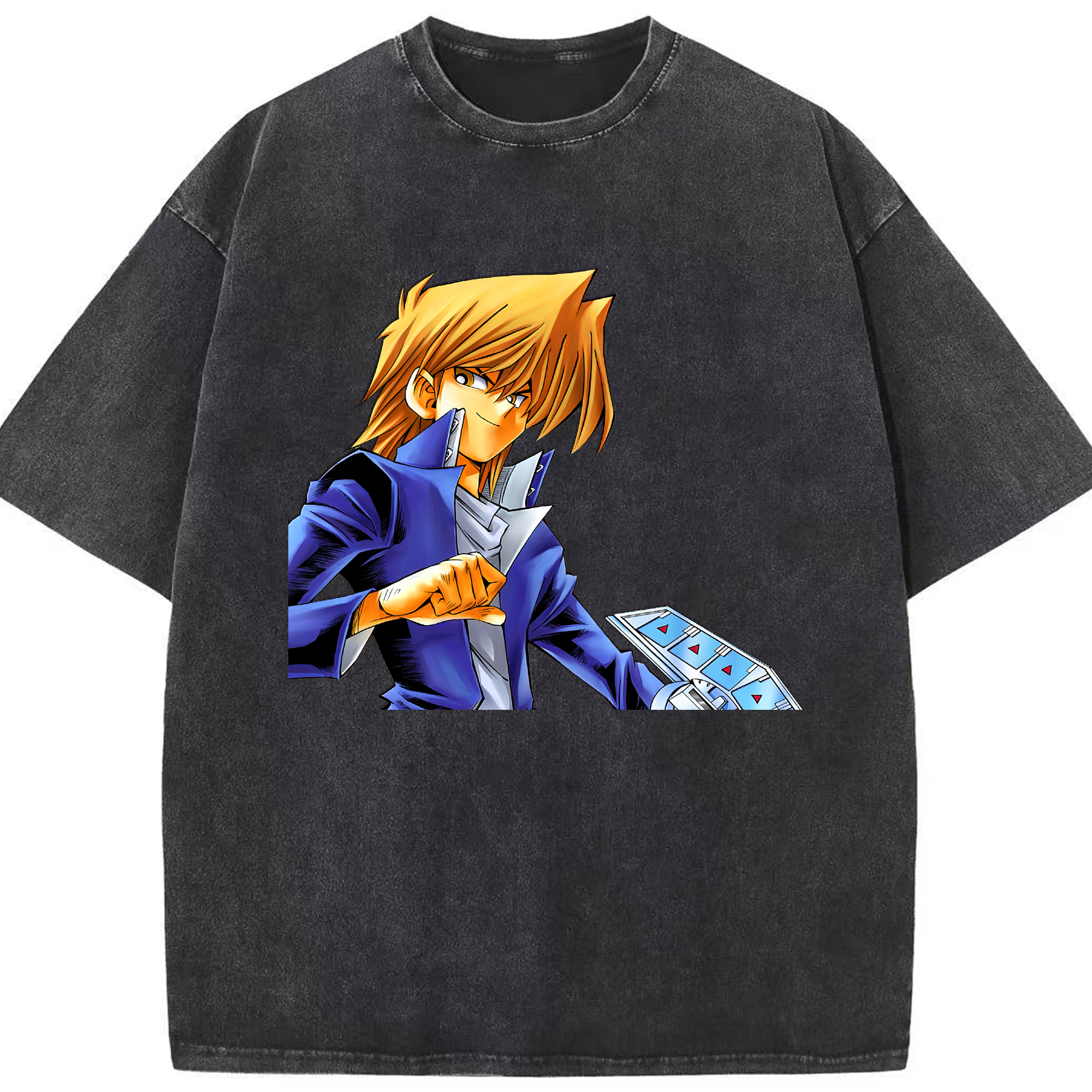 （画像用） 遊☆戯☆王 Yu-Gi-Oh! 綿100% ヴィンテージ風 半袖Tシャツ（フロントプリント）