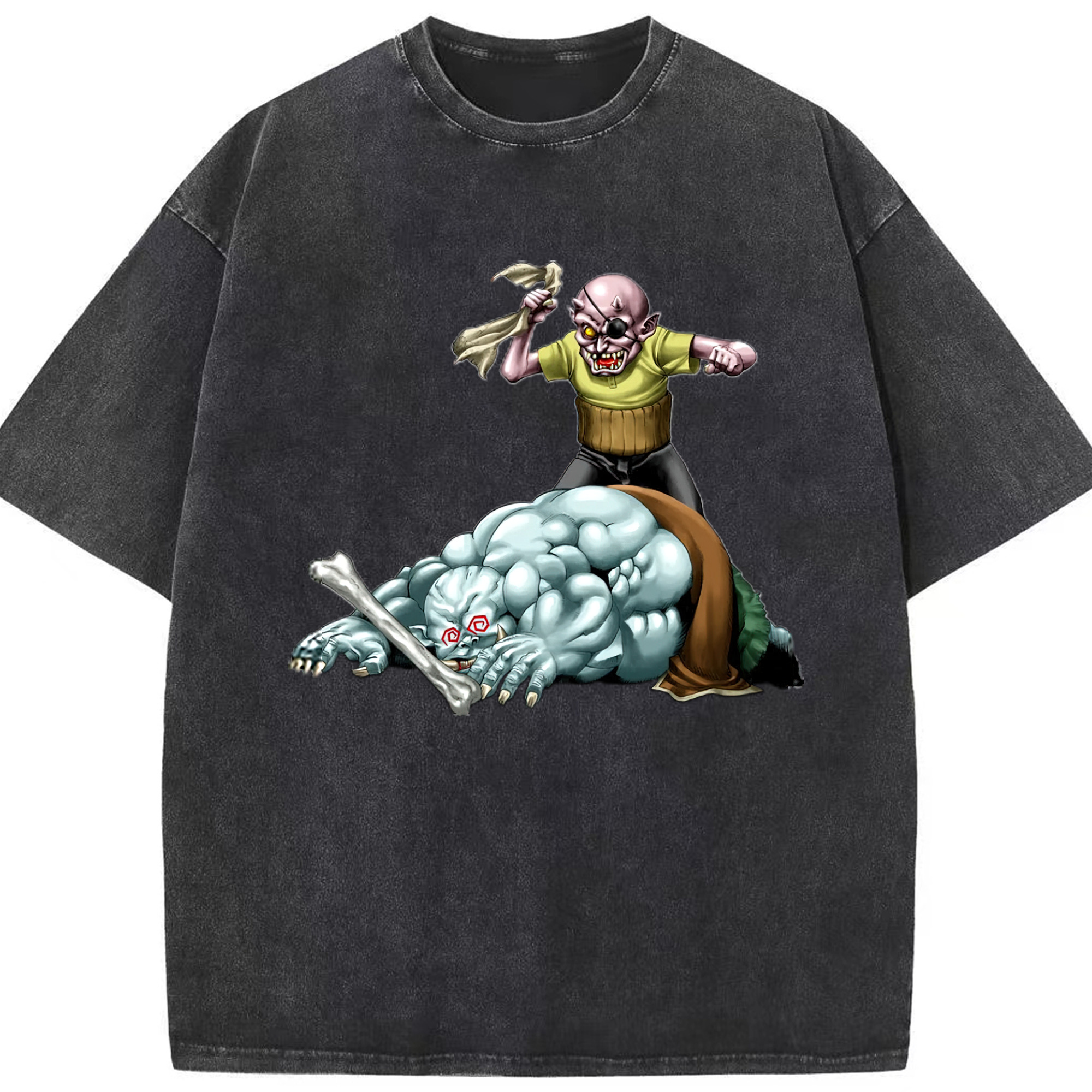 （画像用） 遊☆戯☆王 Yu-Gi-Oh! 綿100% ヴィンテージ風 半袖Tシャツ（フロントプリント）
