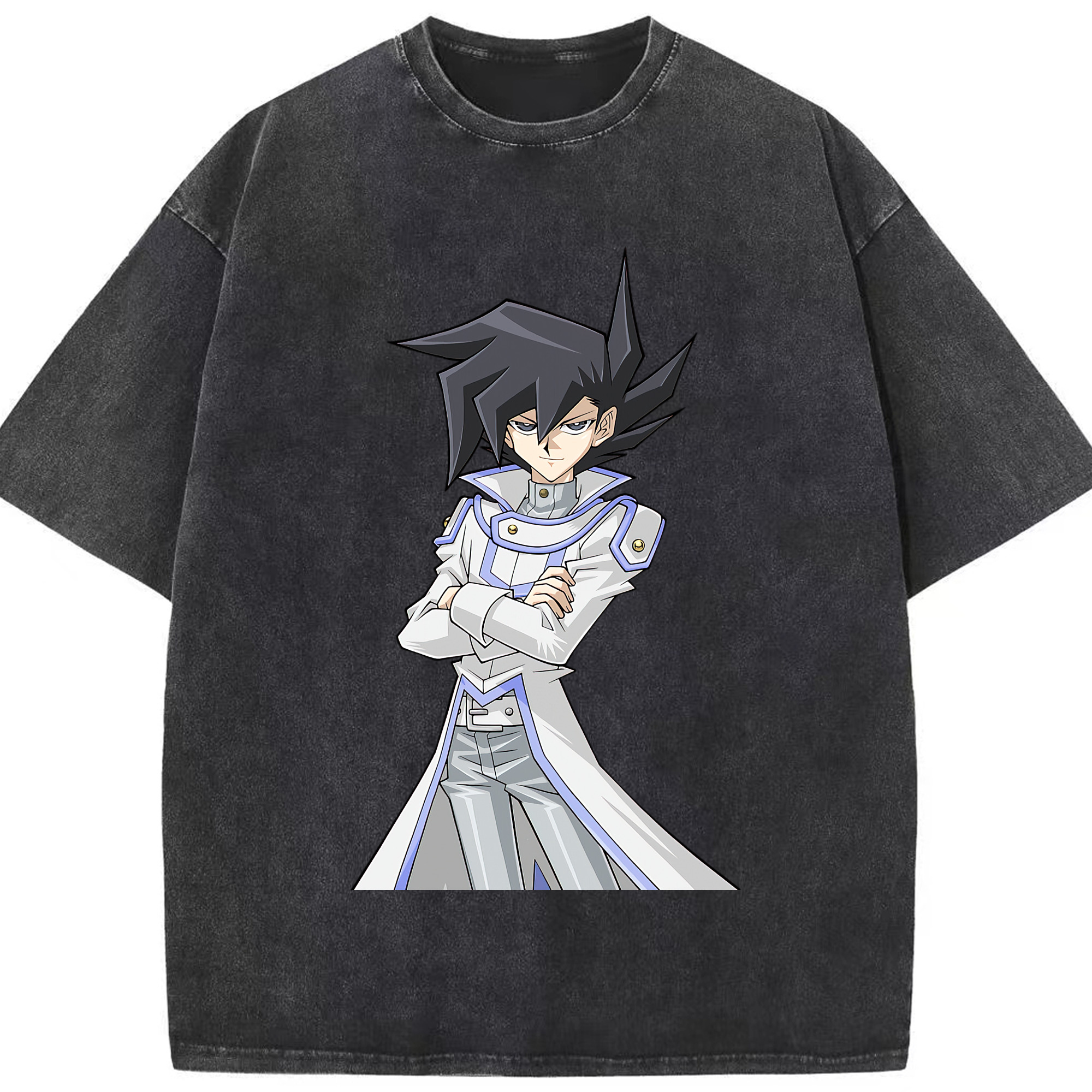 （画像用） 遊☆戯☆王 Yu-Gi-Oh! 綿100% ヴィンテージ風 半袖Tシャツ（フロントプリント）