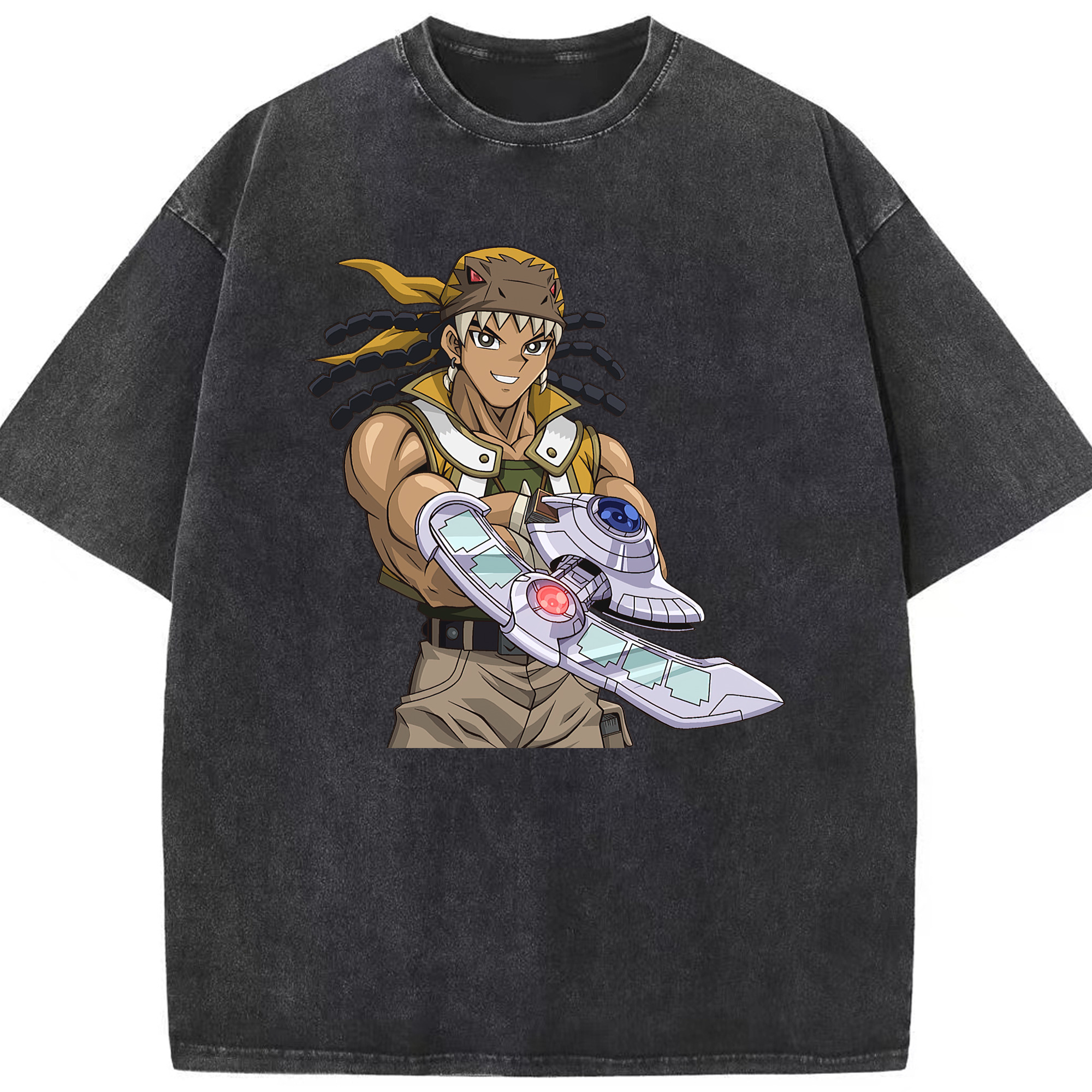 （画像用） 遊☆戯☆王 Yu-Gi-Oh! 綿100% ヴィンテージ風 半袖Tシャツ（フロントプリント）