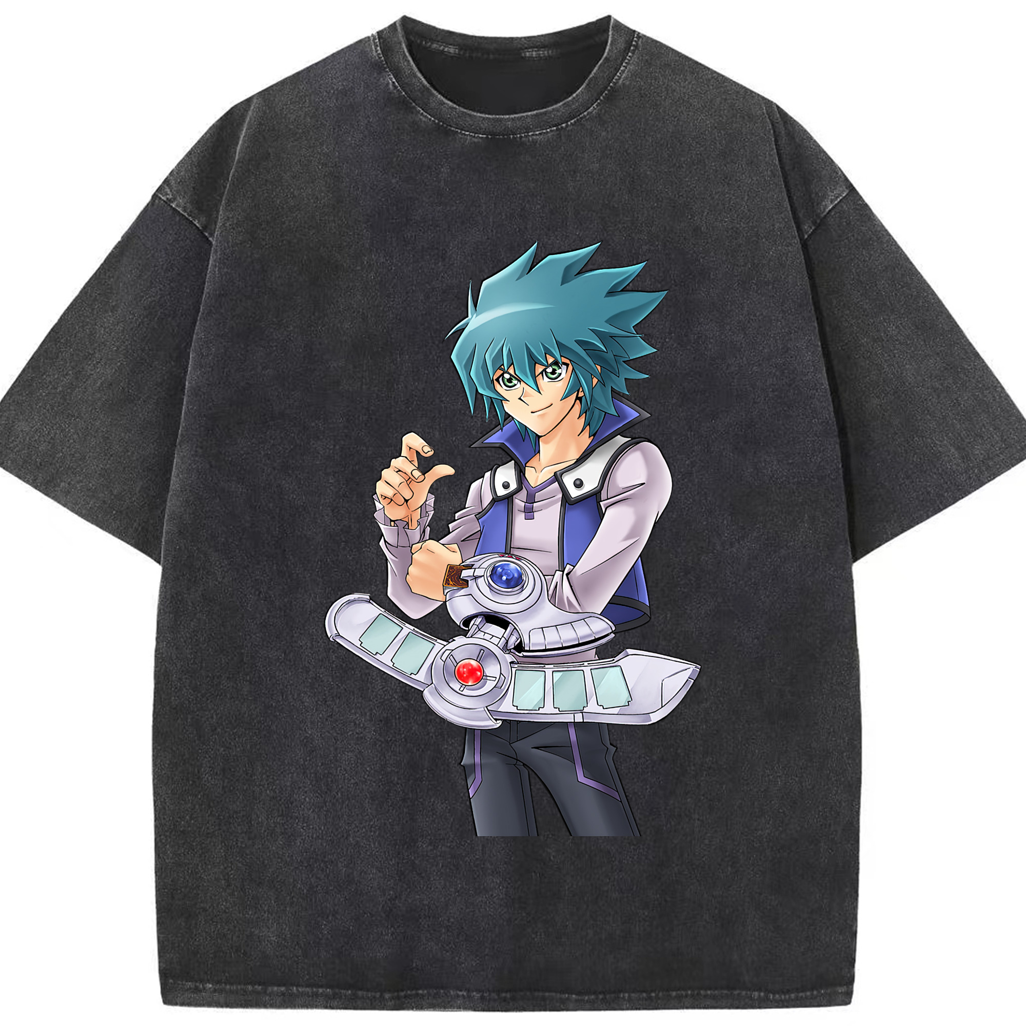 （画像用） 遊☆戯☆王 Yu-Gi-Oh! 綿100% ヴィンテージ風 半袖Tシャツ（フロントプリント）