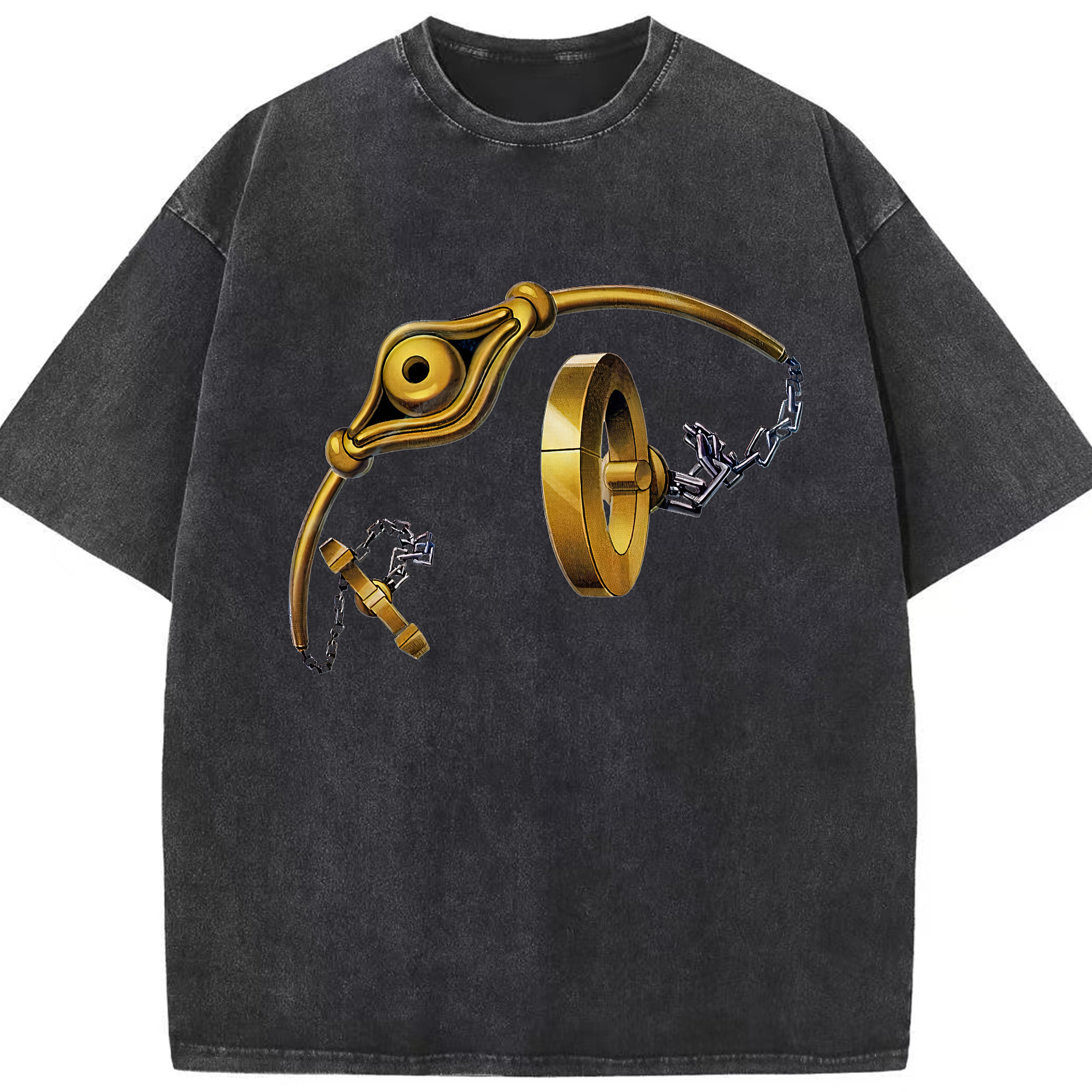 （画像用） 遊☆戯☆王 Yu-Gi-Oh! 綿100% ヴィンテージ風 半袖Tシャツ（フロントプリント）