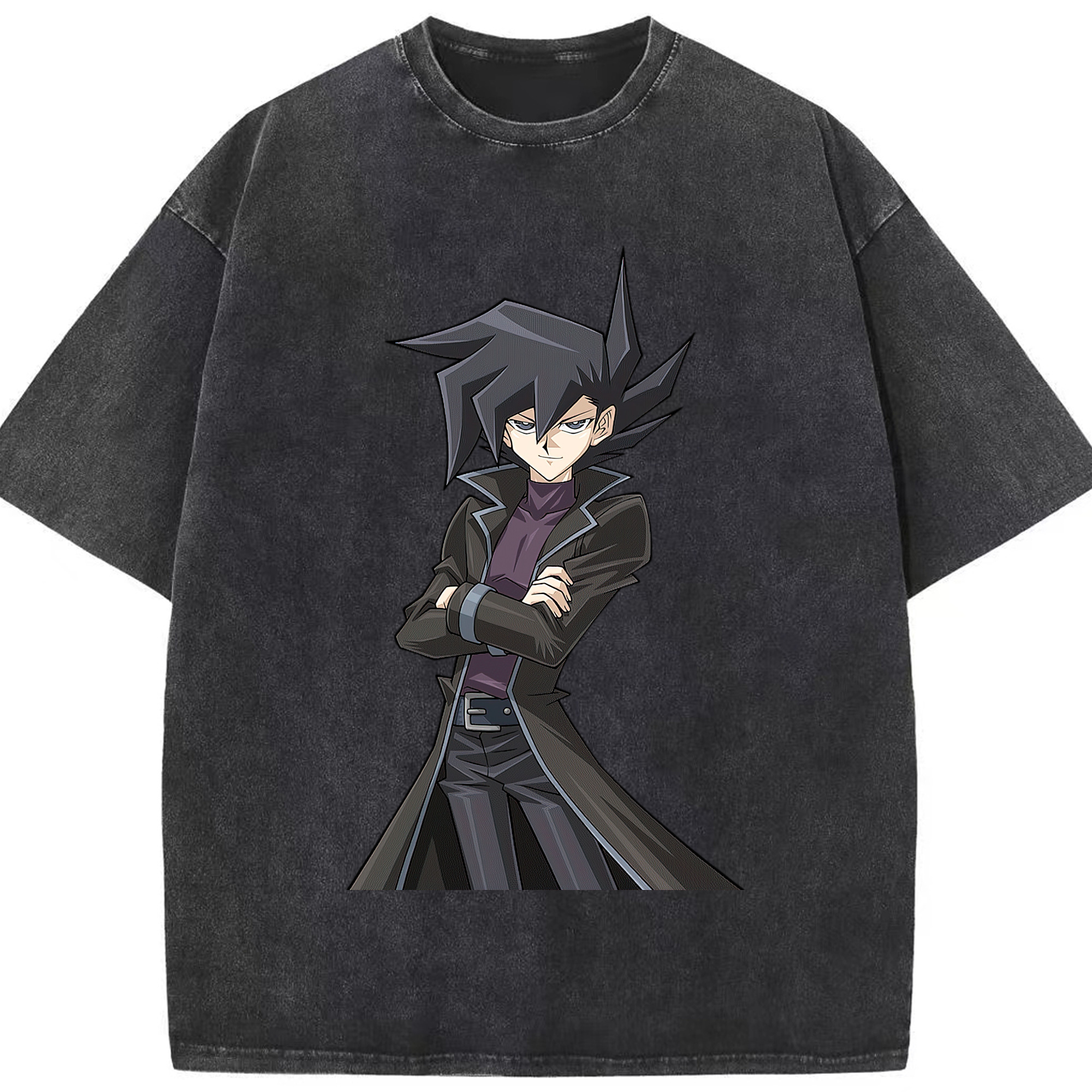 （画像用） 遊☆戯☆王 Yu-Gi-Oh! 綿100% ヴィンテージ風 半袖Tシャツ（フロントプリント）