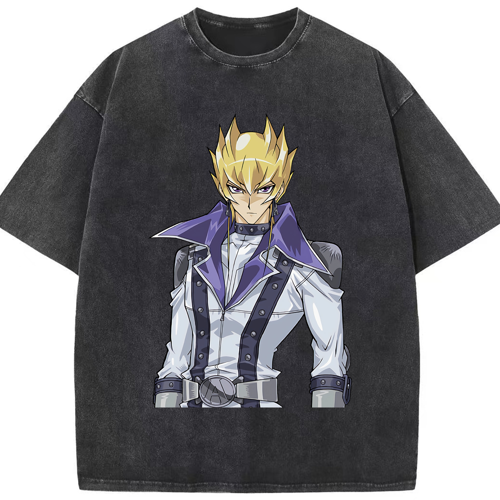 （画像用） 遊☆戯☆王 Yu-Gi-Oh! 綿100% ヴィンテージ風 半袖Tシャツ（フロントプリント）