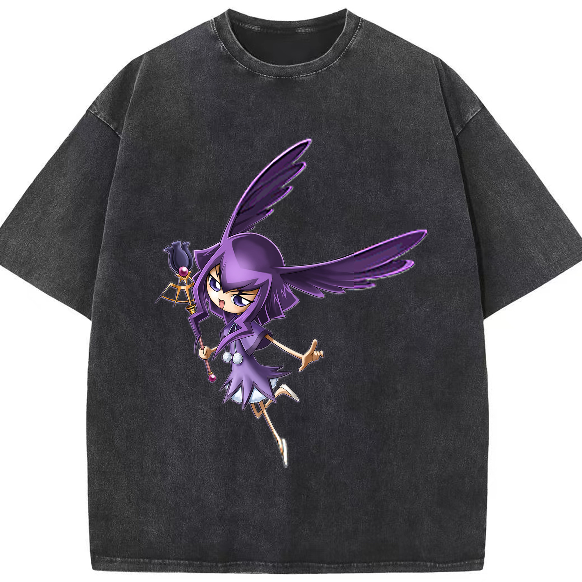 （画像用） 遊☆戯☆王 Yu-Gi-Oh! 綿100% ヴィンテージ風 半袖Tシャツ（フロントプリント）
