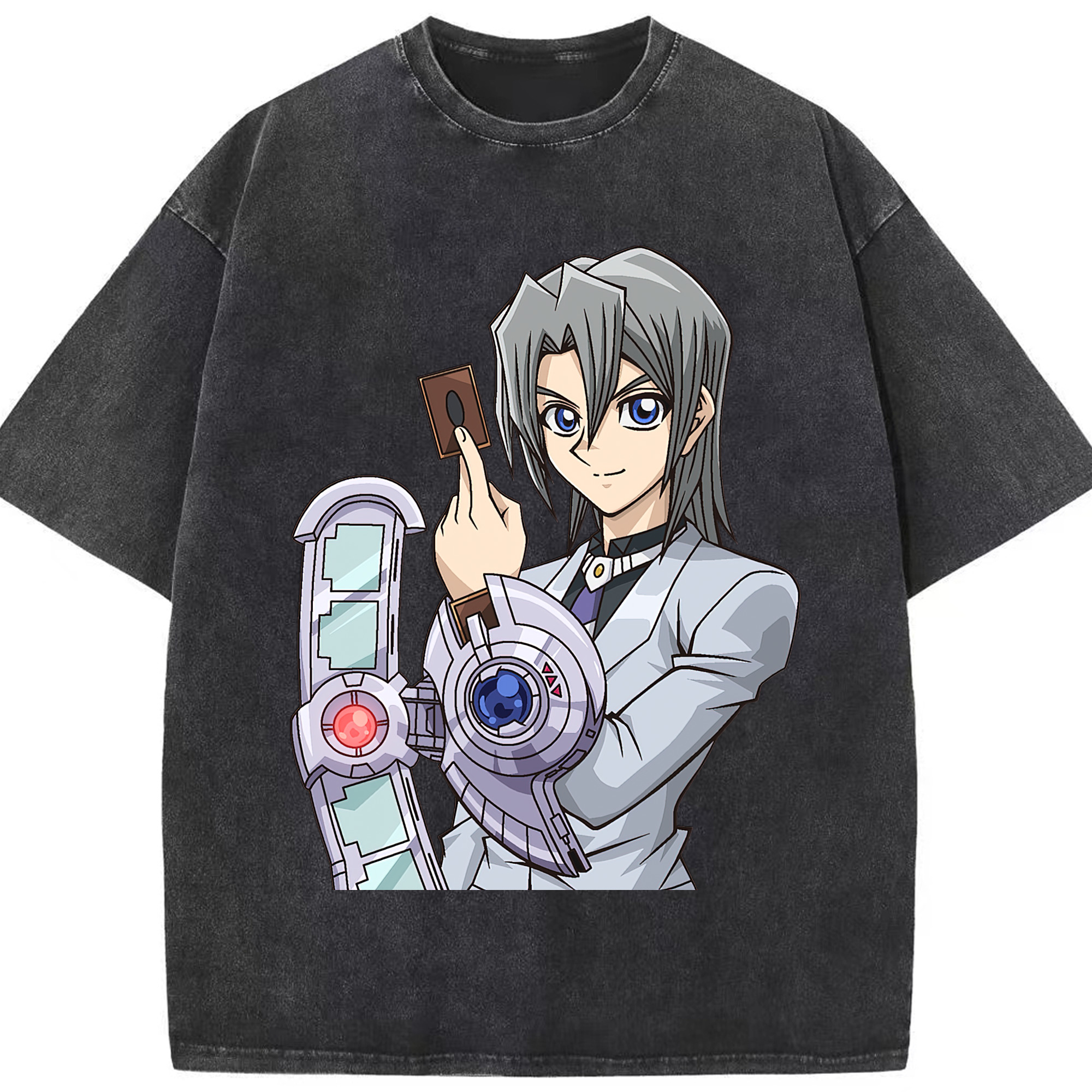 （画像用） 遊☆戯☆王 Yu-Gi-Oh! 綿100% ヴィンテージ風 半袖Tシャツ（フロントプリント）