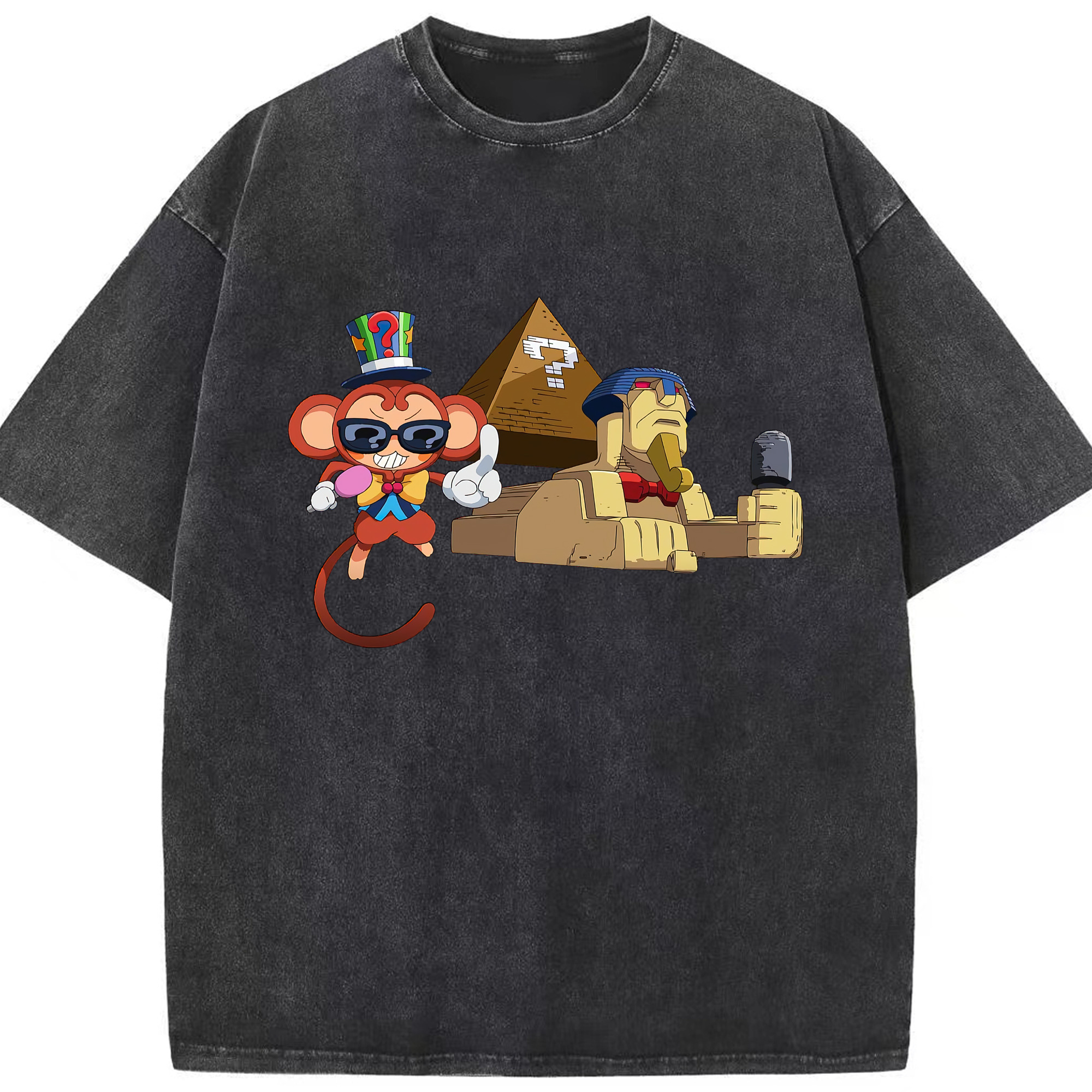 （画像用） 遊☆戯☆王 Yu-Gi-Oh! 綿100% ヴィンテージ風 半袖Tシャツ（フロントプリント）