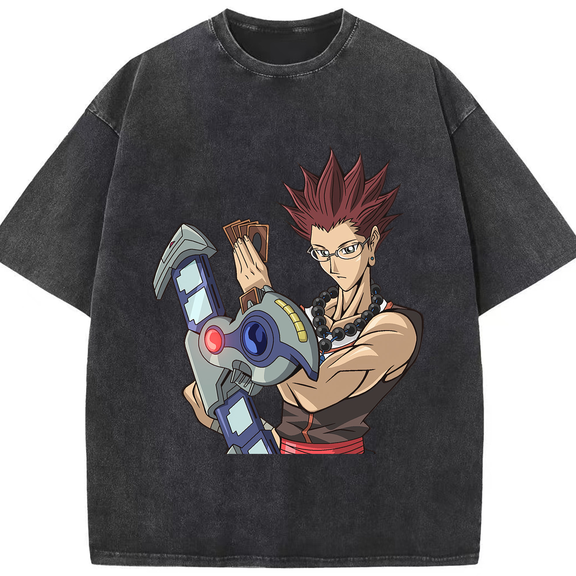 （画像用） 遊☆戯☆王 Yu-Gi-Oh! 綿100% ヴィンテージ風 半袖Tシャツ（フロントプリント）