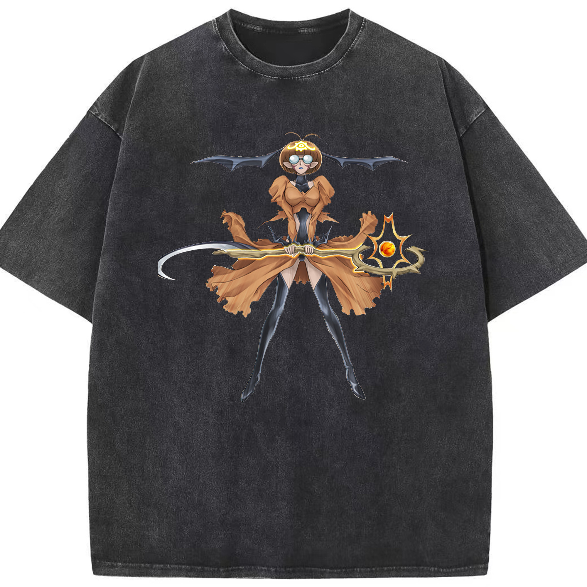 （画像用） 遊☆戯☆王 Yu-Gi-Oh! 綿100% ヴィンテージ風 半袖Tシャツ（フロントプリント）