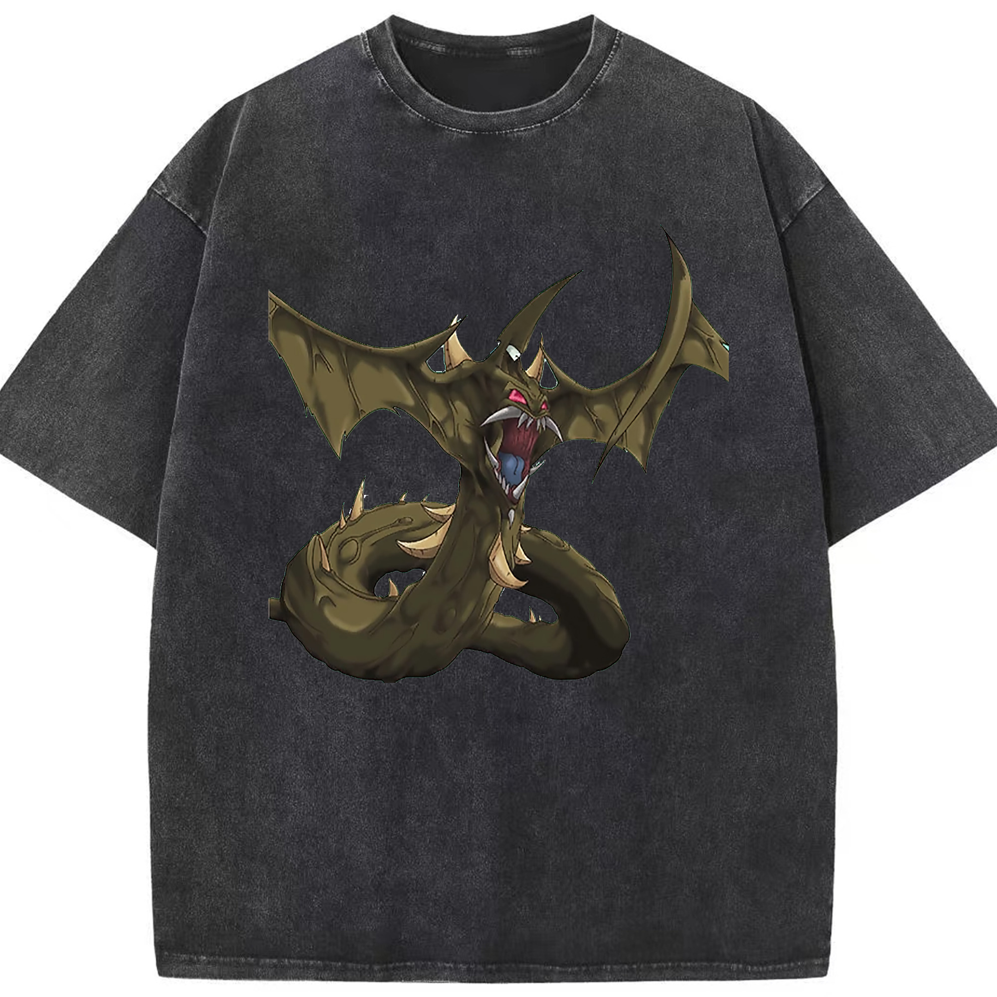 （画像用） 遊☆戯☆王 Yu-Gi-Oh! 綿100% ヴィンテージ風 半袖Tシャツ（フロントプリント）