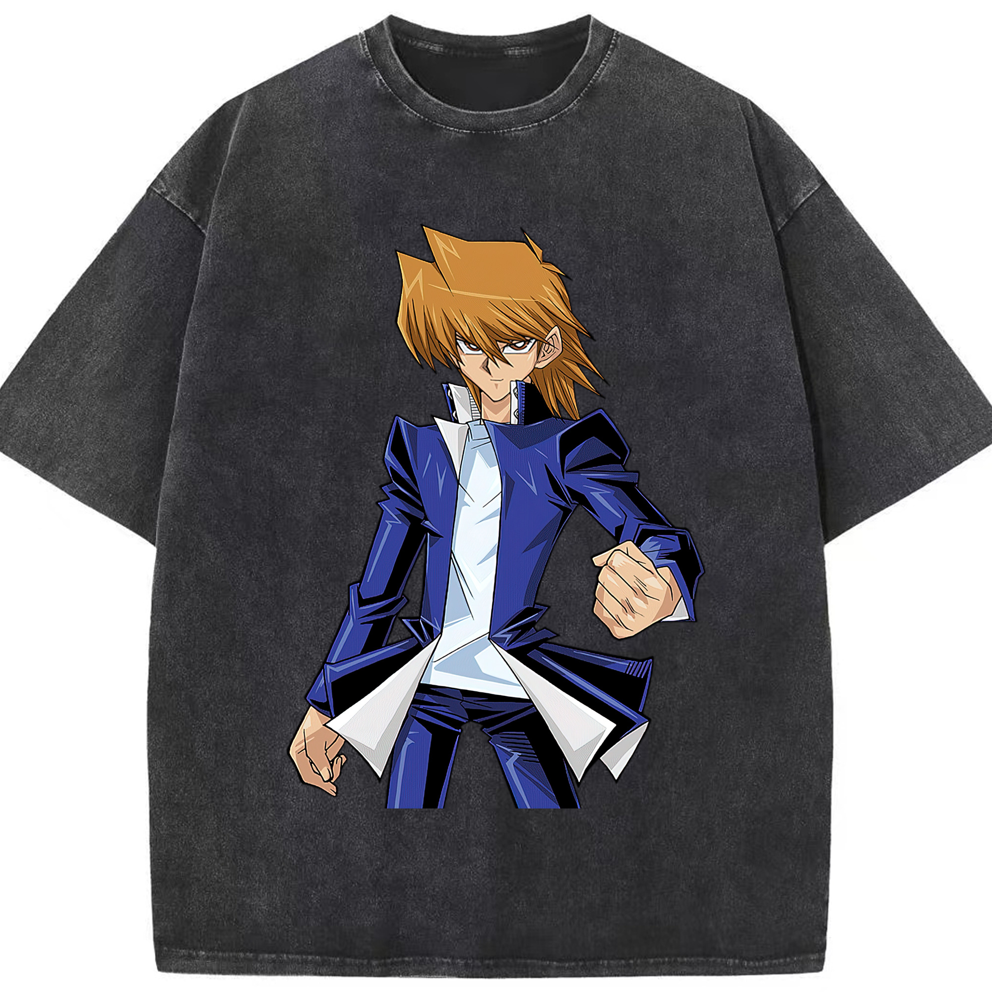 （画像用） 遊☆戯☆王 Yu-Gi-Oh! 綿100% ヴィンテージ風 半袖Tシャツ（フロントプリント）