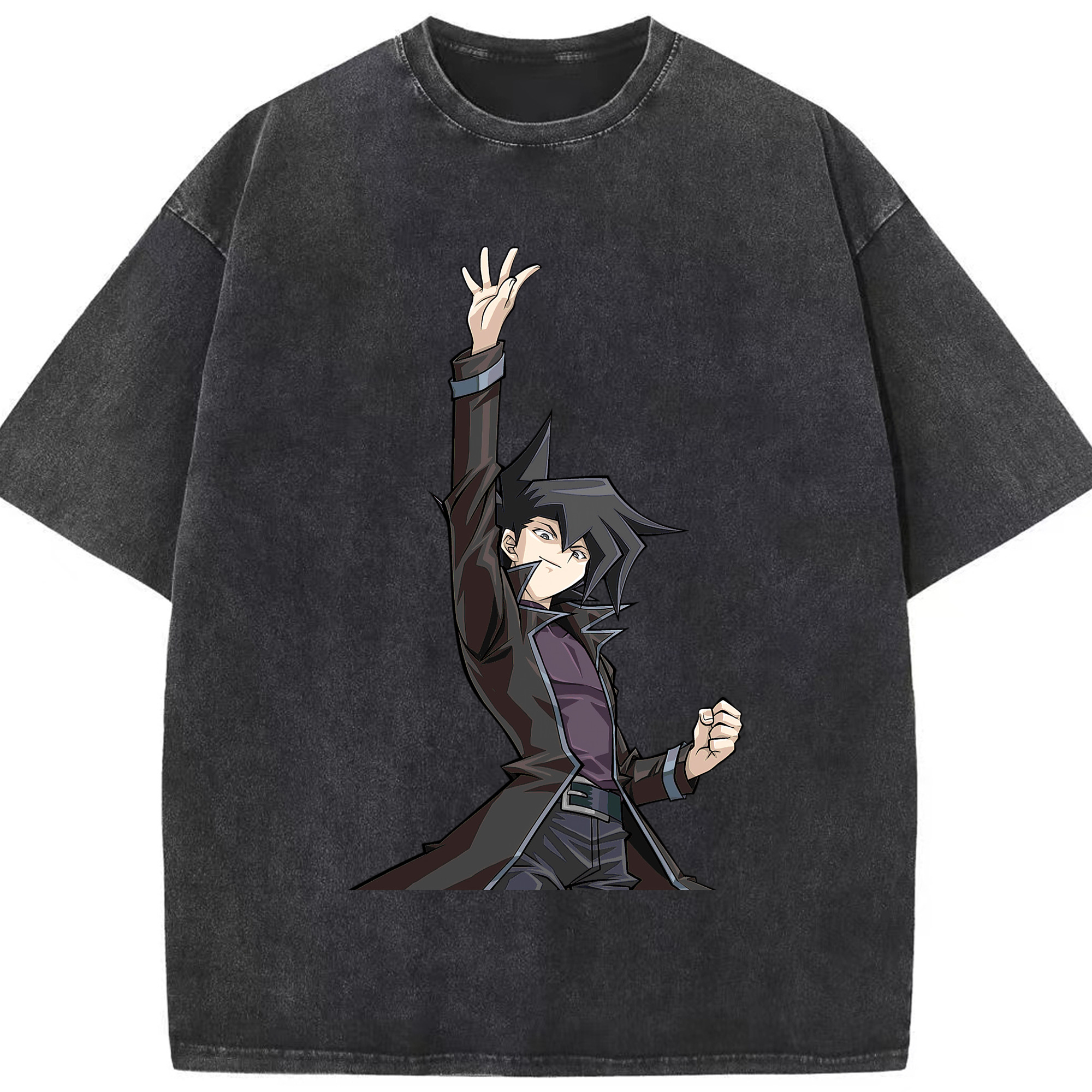 （画像用） 遊☆戯☆王 Yu-Gi-Oh! 綿100% ヴィンテージ風 半袖Tシャツ（フロントプリント）