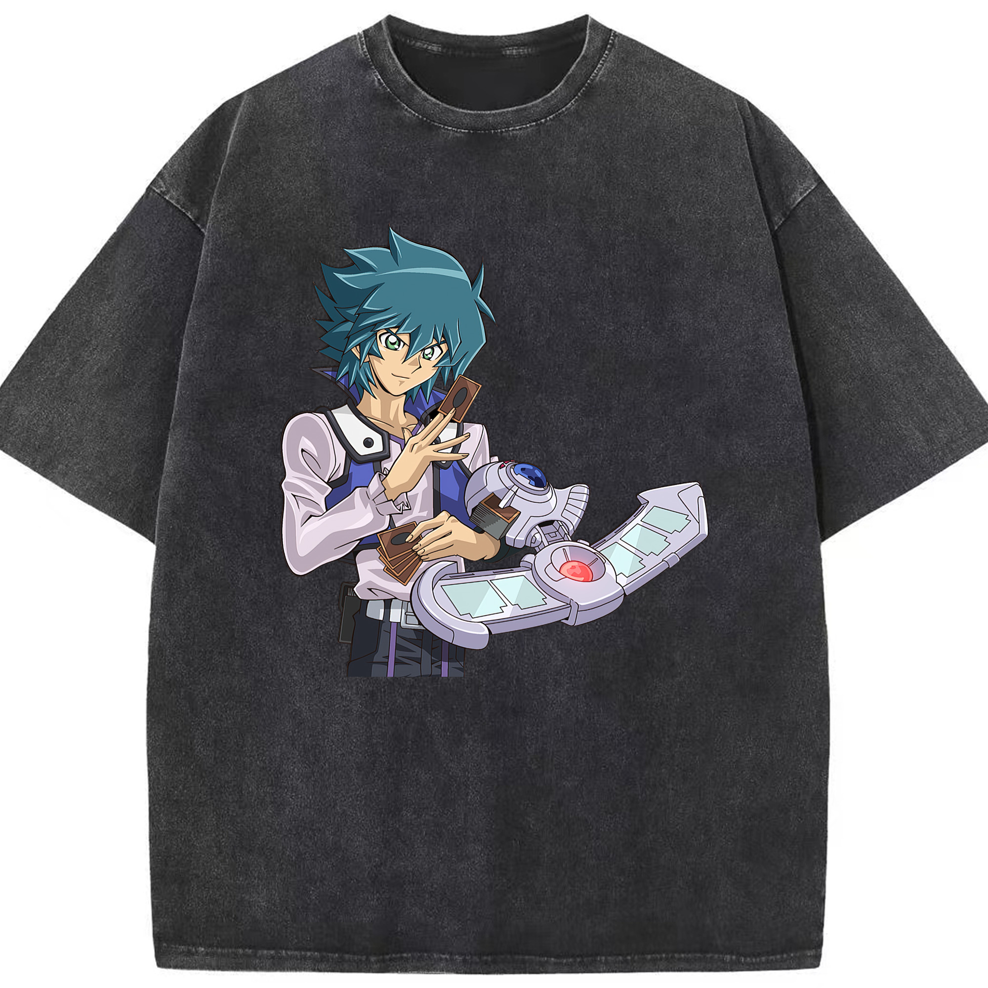 （画像用） 遊☆戯☆王 Yu-Gi-Oh! 綿100% ヴィンテージ風 半袖Tシャツ（フロントプリント）