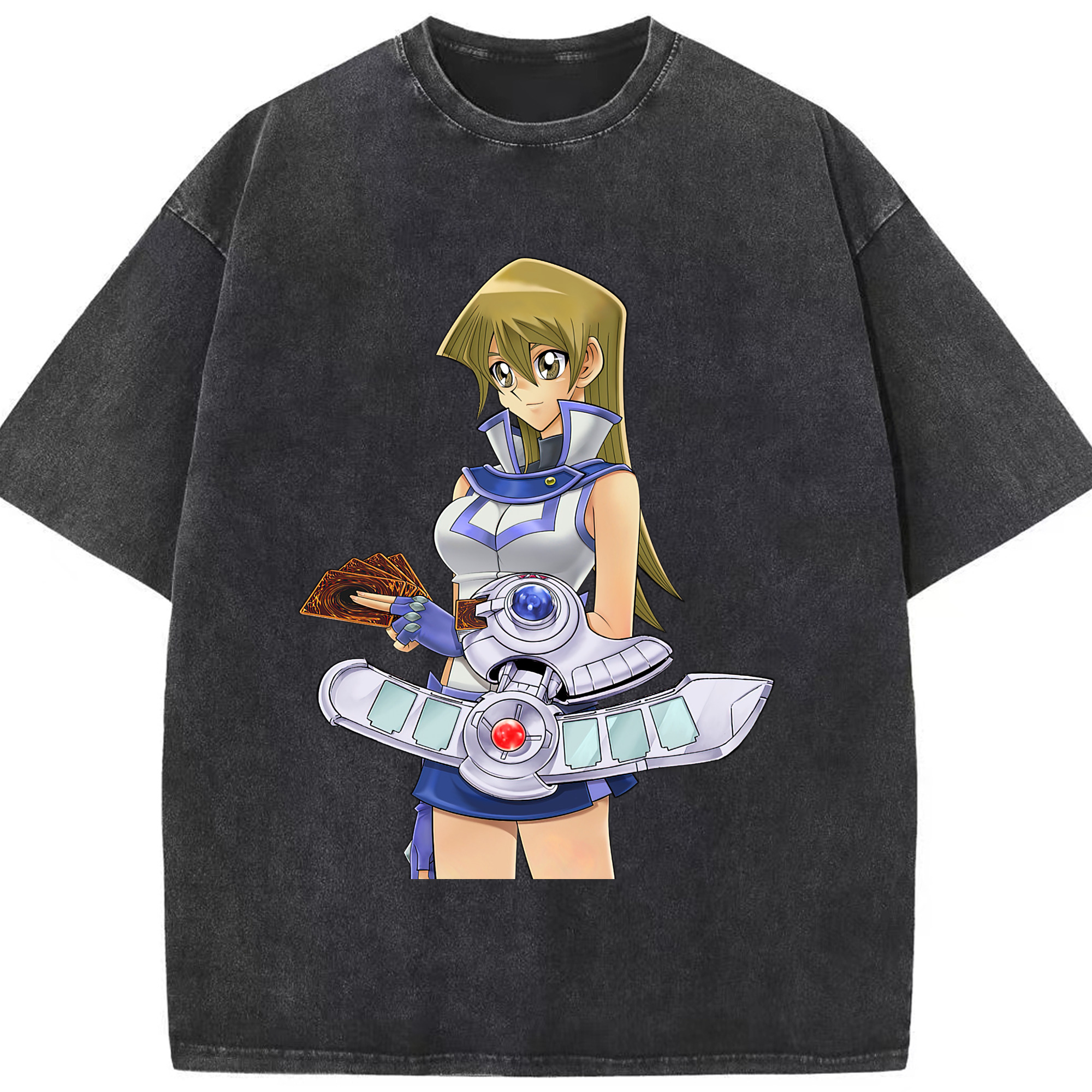 （画像用） 遊☆戯☆王 Yu-Gi-Oh! 綿100% ヴィンテージ風 半袖Tシャツ（フロントプリント）