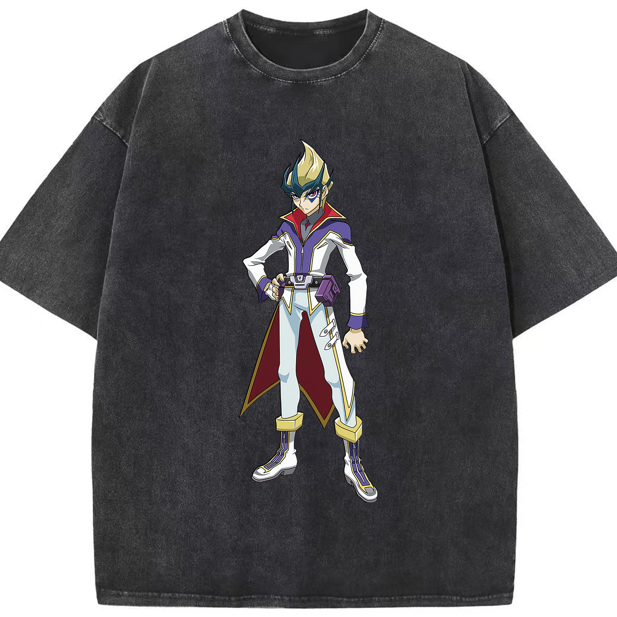 （画像用） 遊☆戯☆王 Yu-Gi-Oh! 綿100% ヴィンテージ風 半袖Tシャツ（フロントプリント）