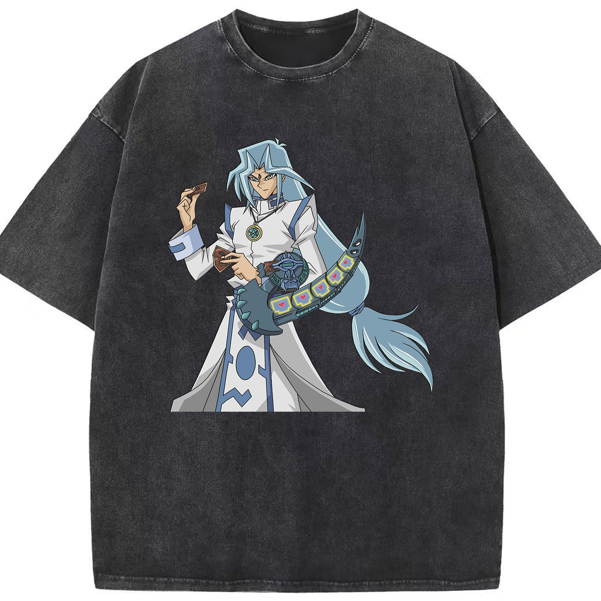 （画像用） 遊☆戯☆王 Yu-Gi-Oh! 綿100% ヴィンテージ風 半袖Tシャツ（フロントプリント）