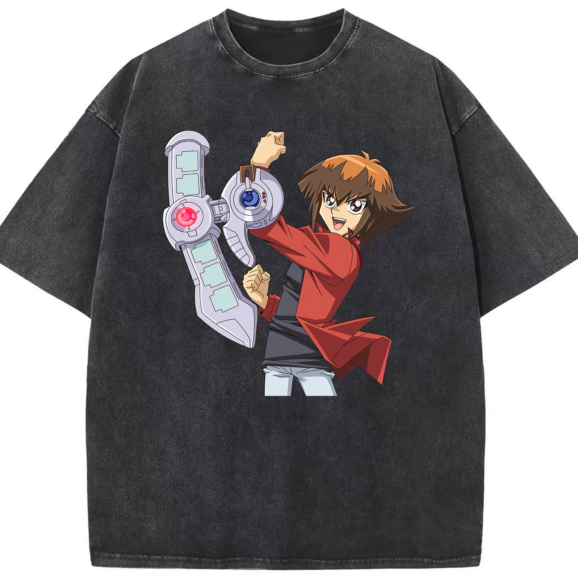 （画像用） 遊☆戯☆王 Yu-Gi-Oh! 綿100% ヴィンテージ風 半袖Tシャツ（フロントプリント）