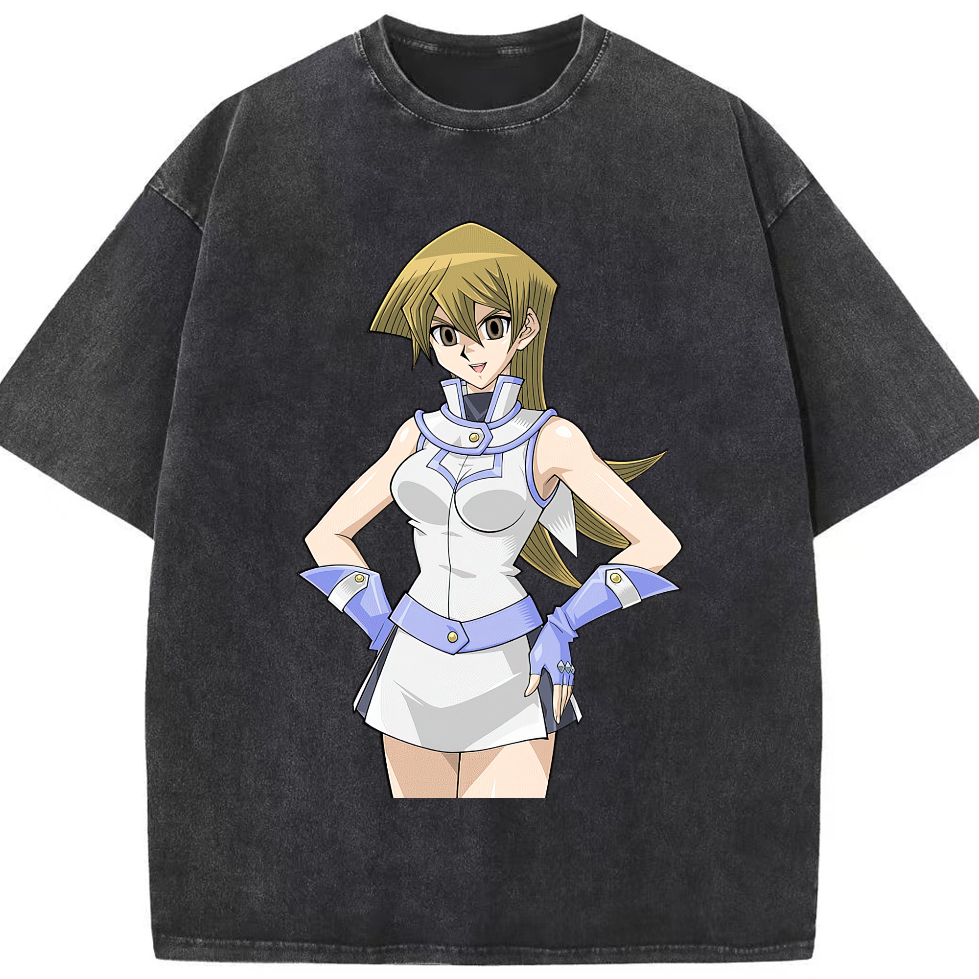 （画像用） 遊☆戯☆王 Yu-Gi-Oh! 綿100% ヴィンテージ風 半袖Tシャツ（フロントプリント）