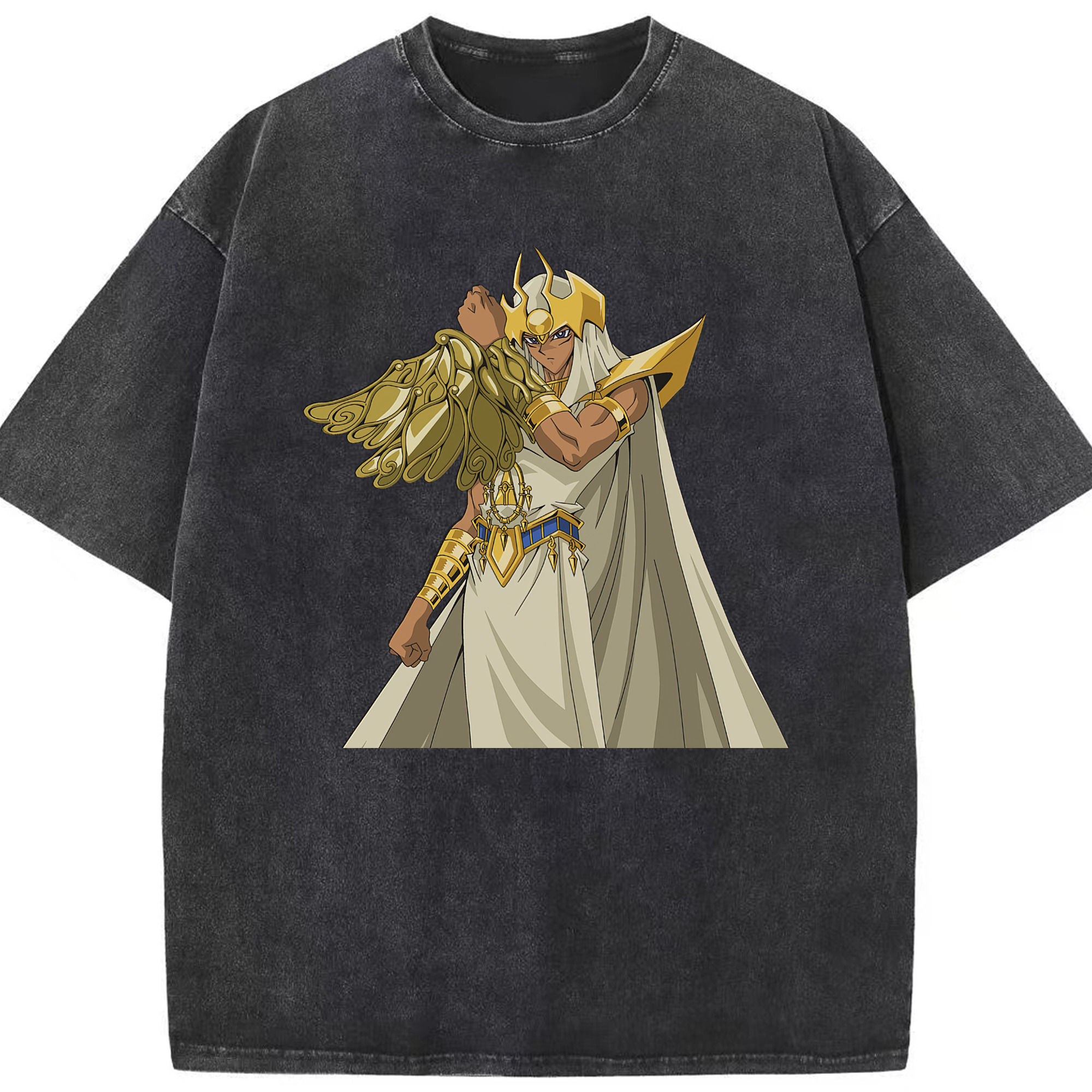 （画像用） 遊☆戯☆王 Yu-Gi-Oh! 綿100% ヴィンテージ風 半袖Tシャツ（フロントプリント）