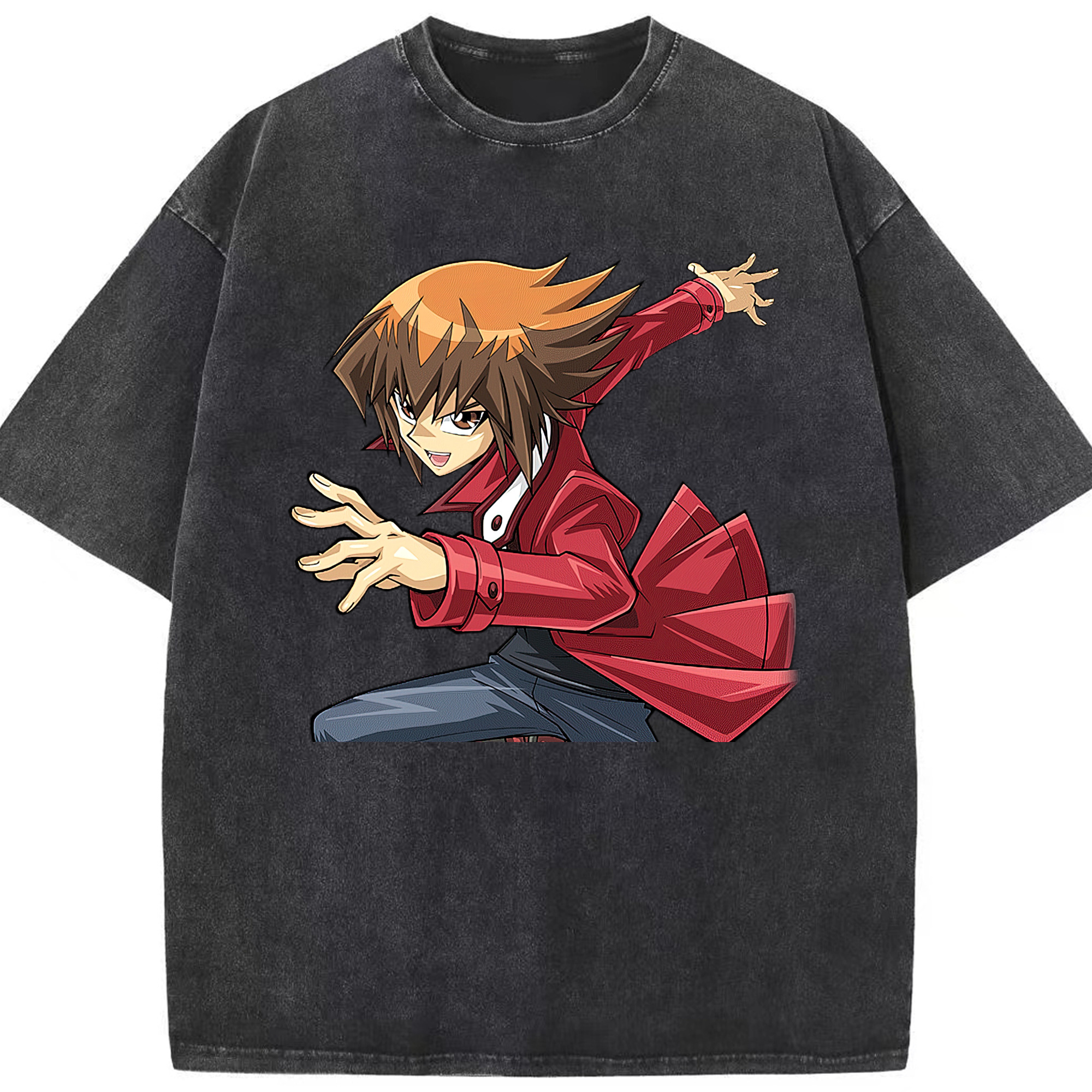 （画像用） 遊☆戯☆王 Yu-Gi-Oh! 綿100% ヴィンテージ風 半袖Tシャツ（フロントプリント）