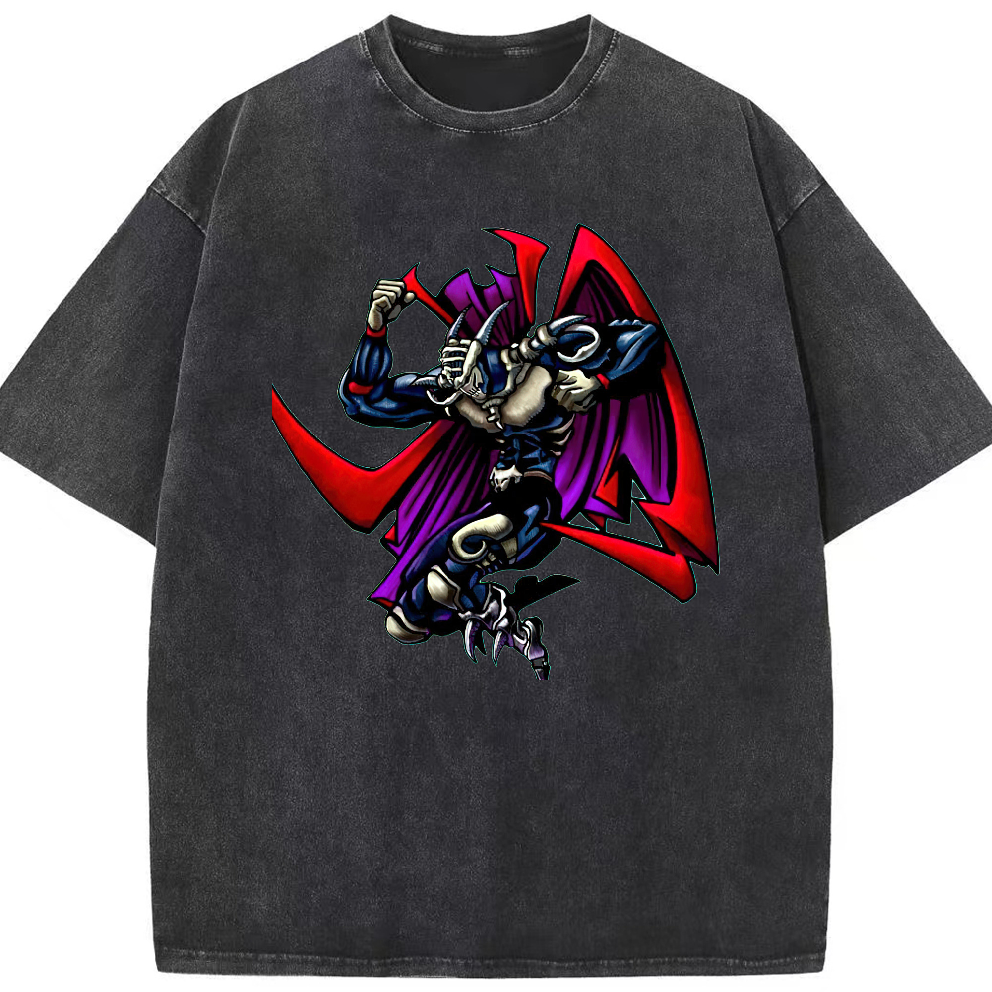 （画像用） 遊☆戯☆王 Yu-Gi-Oh! 綿100% ヴィンテージ風 半袖Tシャツ（フロントプリント）
