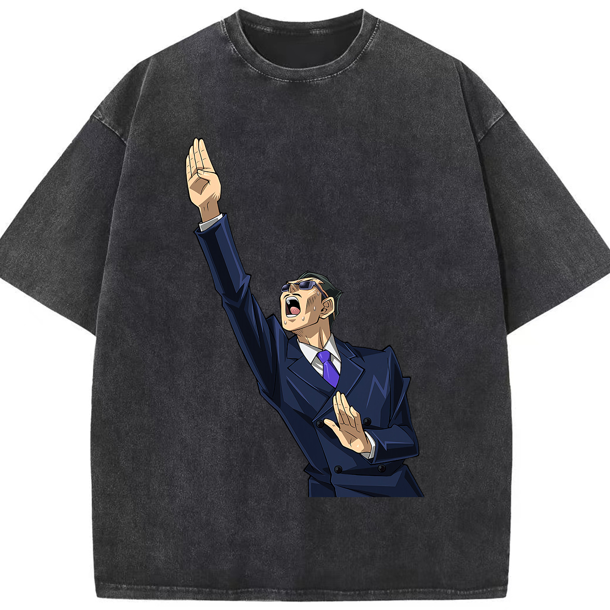（画像用） 遊☆戯☆王 Yu-Gi-Oh! 綿100% ヴィンテージ風 半袖Tシャツ（フロントプリント）