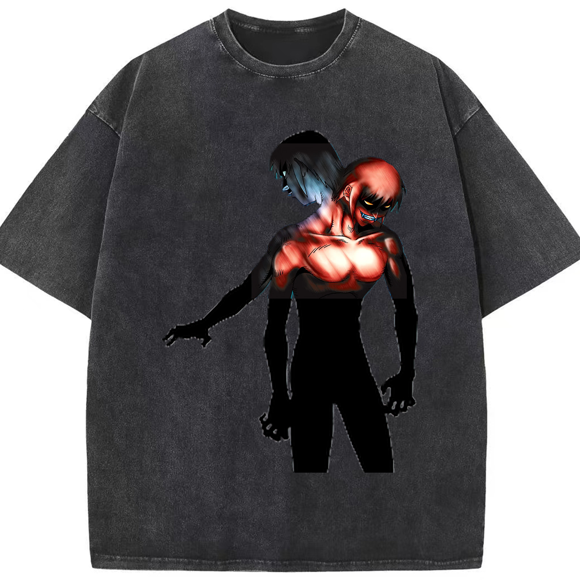 （画像用） 遊☆戯☆王 Yu-Gi-Oh! 綿100% ヴィンテージ風 半袖Tシャツ（フロントプリント）