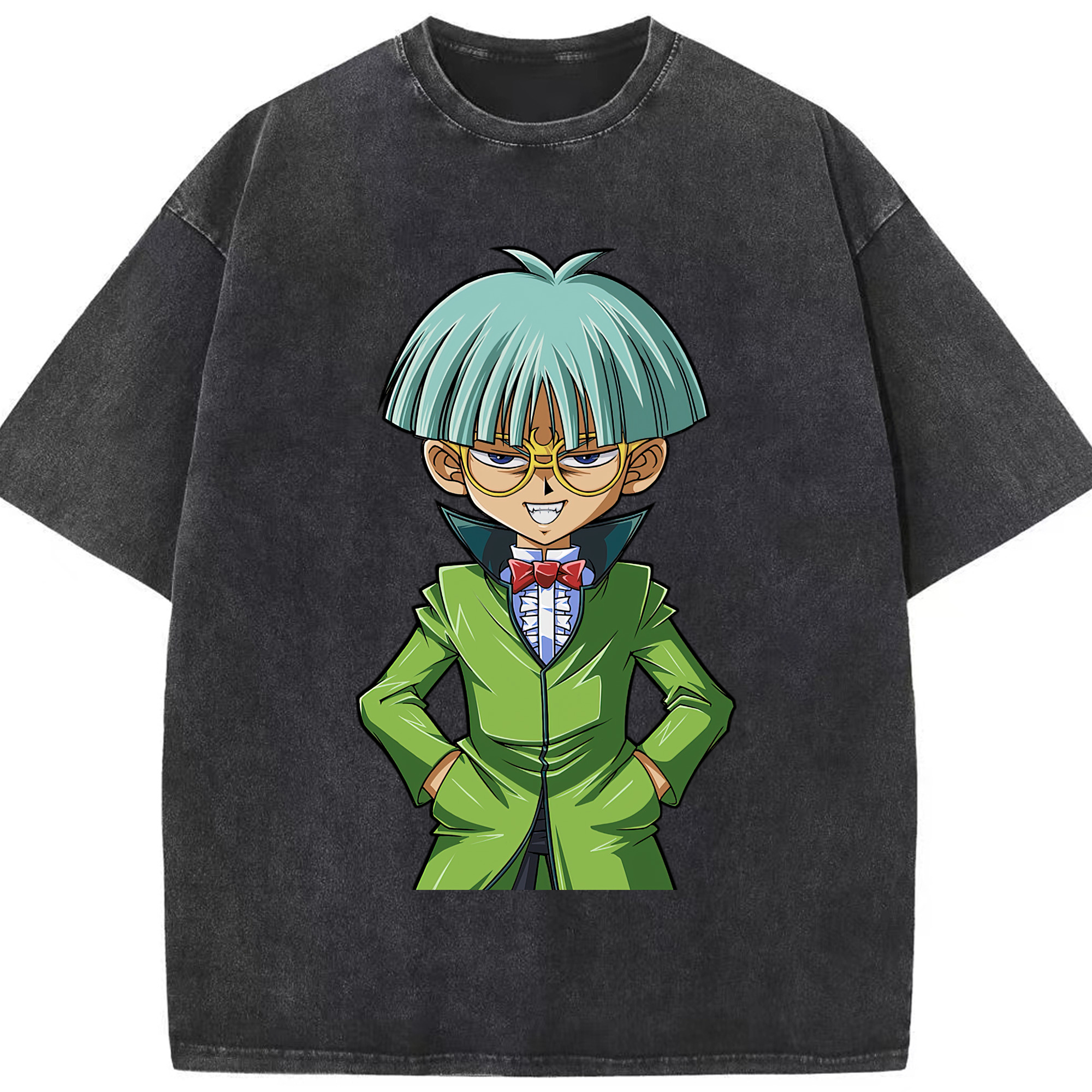 （画像用） 遊☆戯☆王 Yu-Gi-Oh! 綿100% ヴィンテージ風 半袖Tシャツ（フロントプリント）