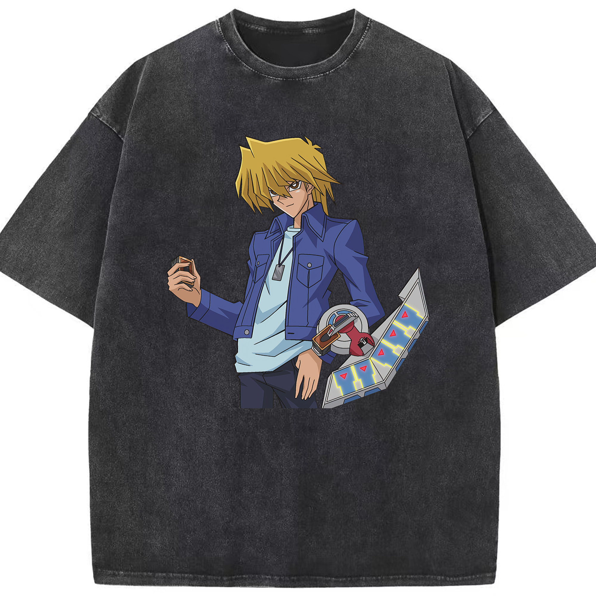 （画像用） 遊☆戯☆王 Yu-Gi-Oh! 綿100% ヴィンテージ風 半袖Tシャツ（フロントプリント）