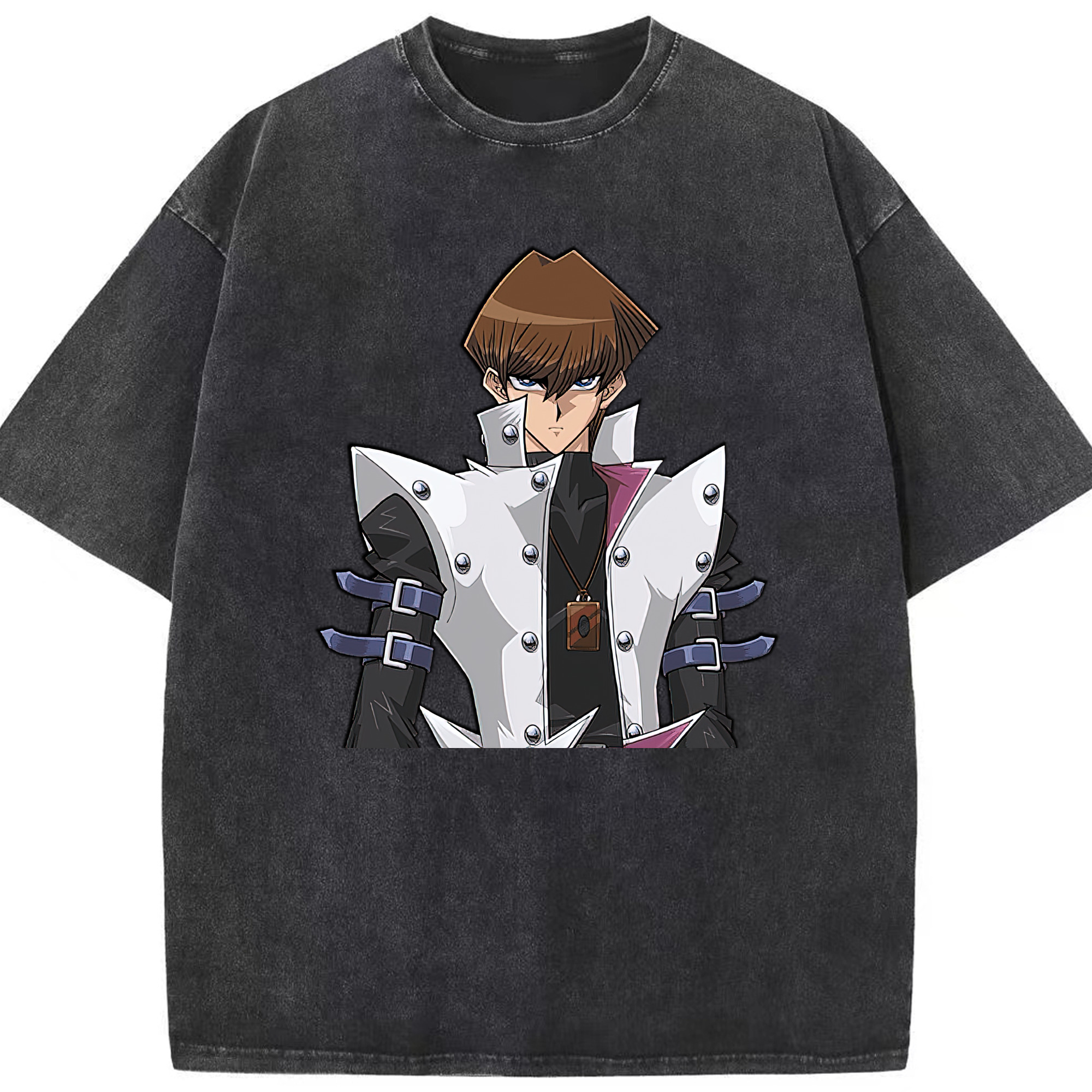 （画像用） 遊☆戯☆王 Yu-Gi-Oh! 綿100% ヴィンテージ風 半袖Tシャツ（フロントプリント）