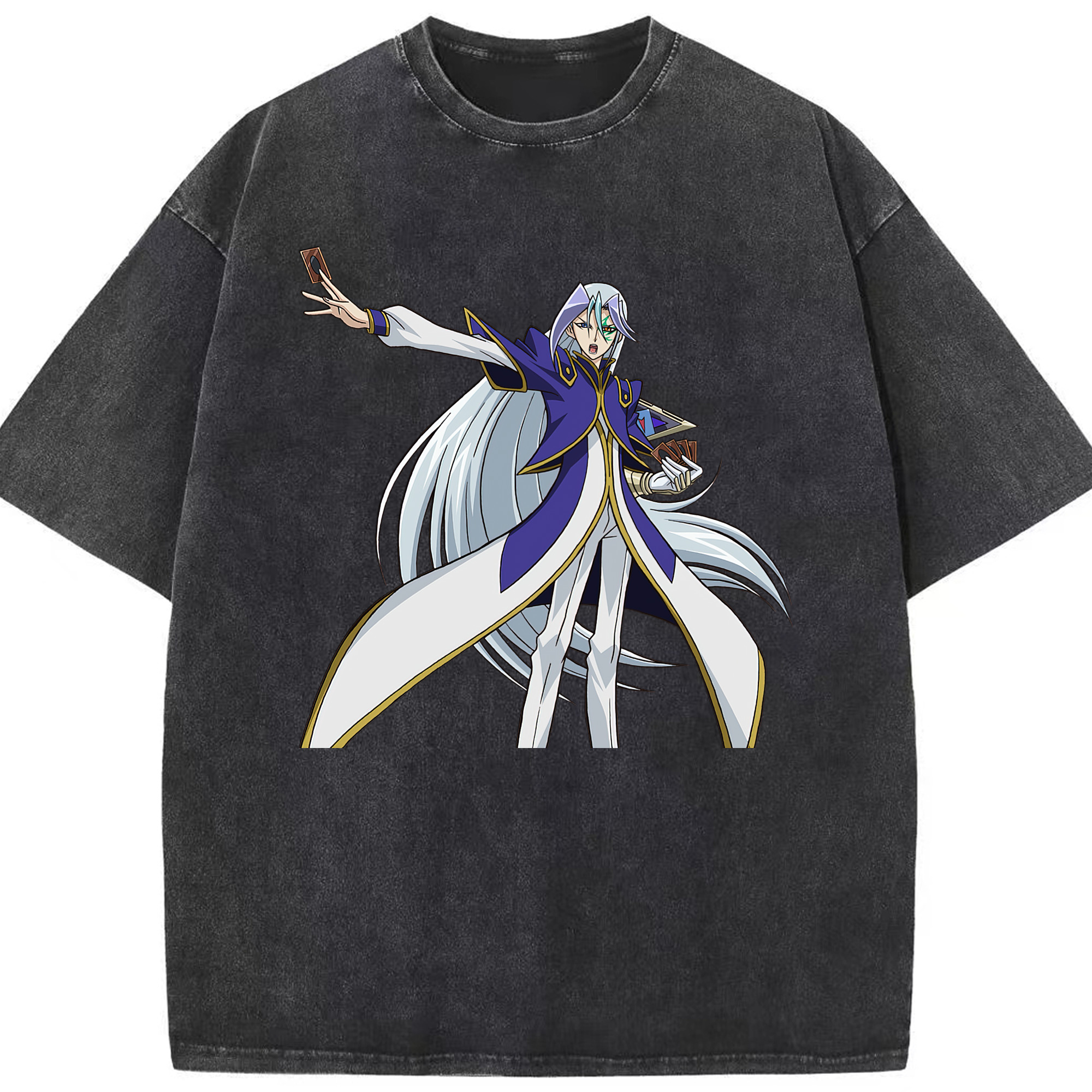 （画像用） 遊☆戯☆王 Yu-Gi-Oh! 綿100% ヴィンテージ風 半袖Tシャツ（フロントプリント）