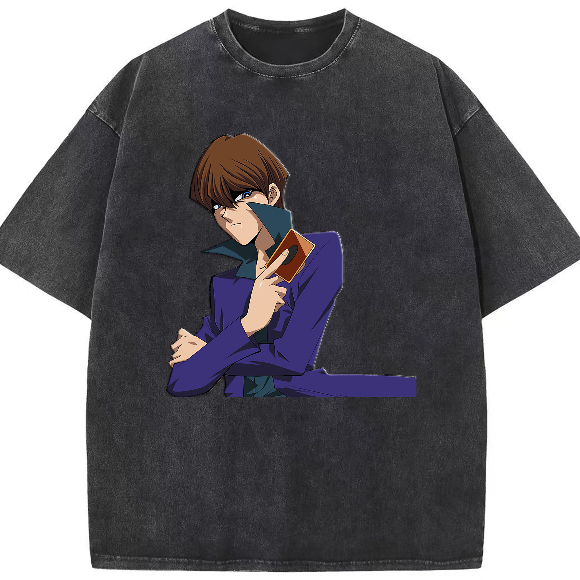 （画像用） 遊☆戯☆王 Yu-Gi-Oh! 綿100% ヴィンテージ風 半袖Tシャツ（フロントプリント）