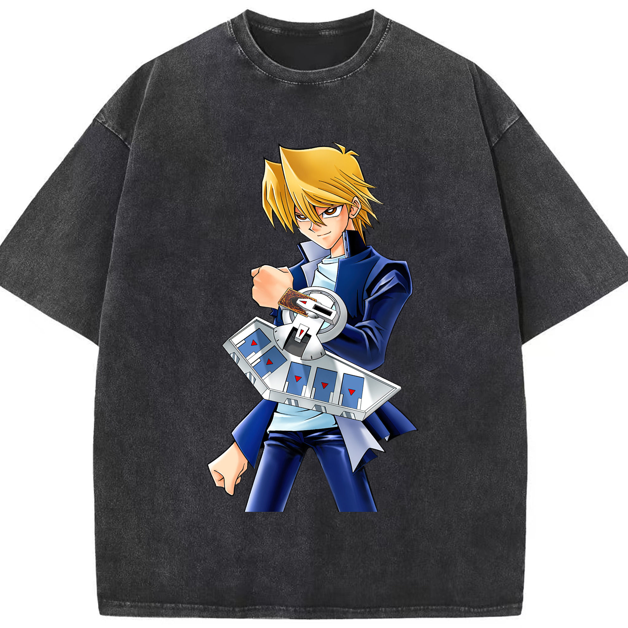 （画像用） 遊☆戯☆王 Yu-Gi-Oh! 綿100% ヴィンテージ風 半袖Tシャツ（フロントプリント）