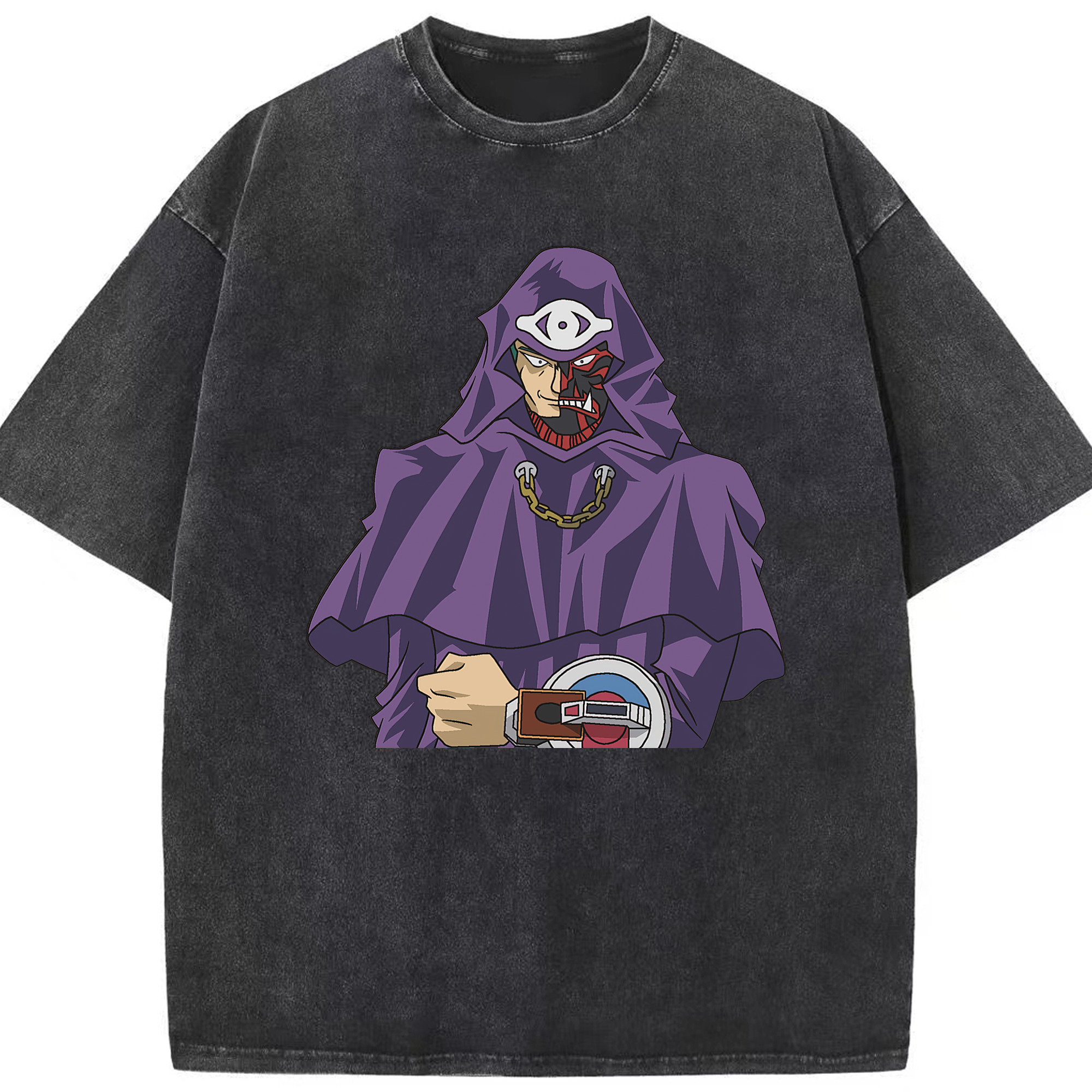 （画像用） 遊☆戯☆王 Yu-Gi-Oh! 綿100% ヴィンテージ風 半袖Tシャツ（フロントプリント）