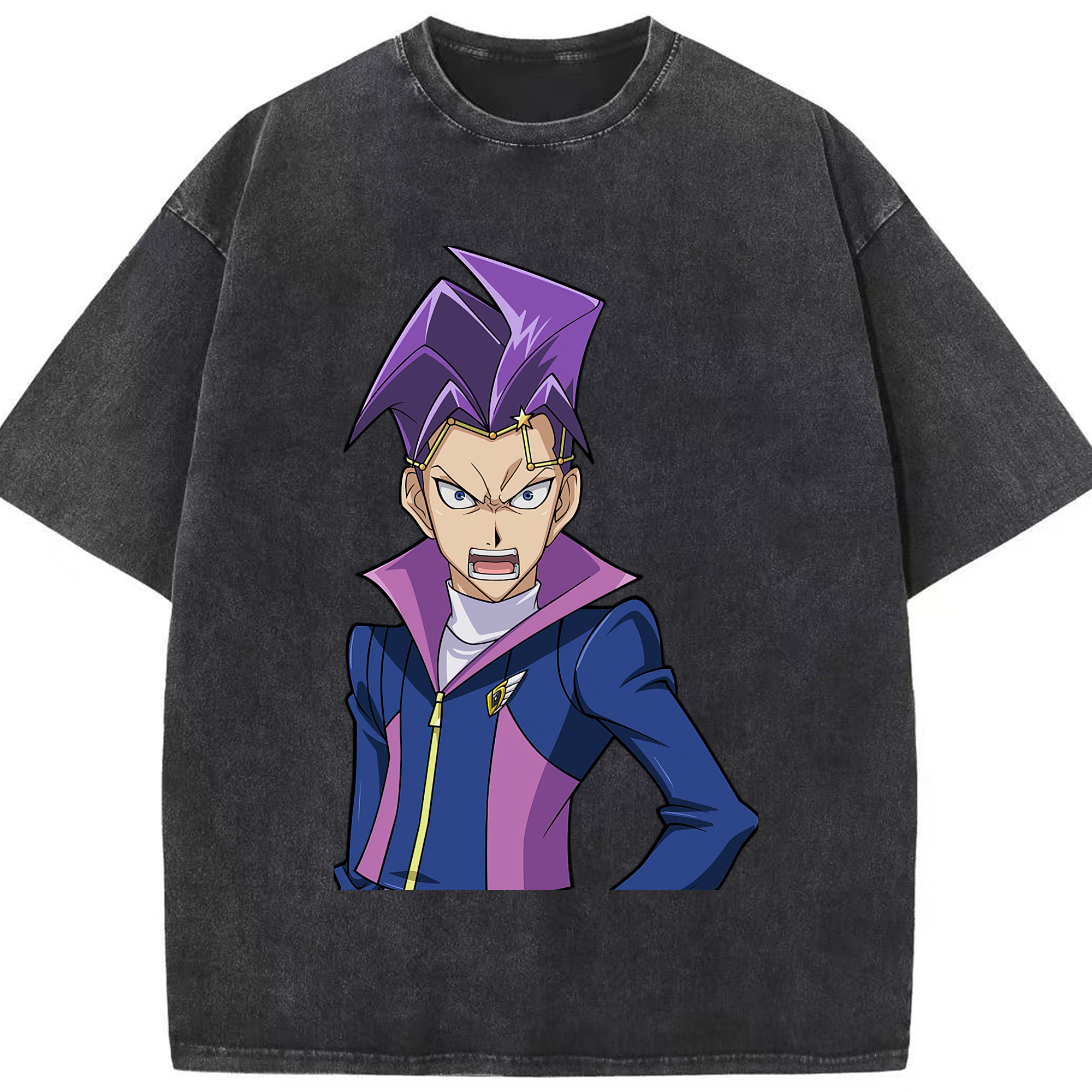 （画像用） 遊☆戯☆王 Yu-Gi-Oh! 綿100% ヴィンテージ風 半袖Tシャツ（フロントプリント）