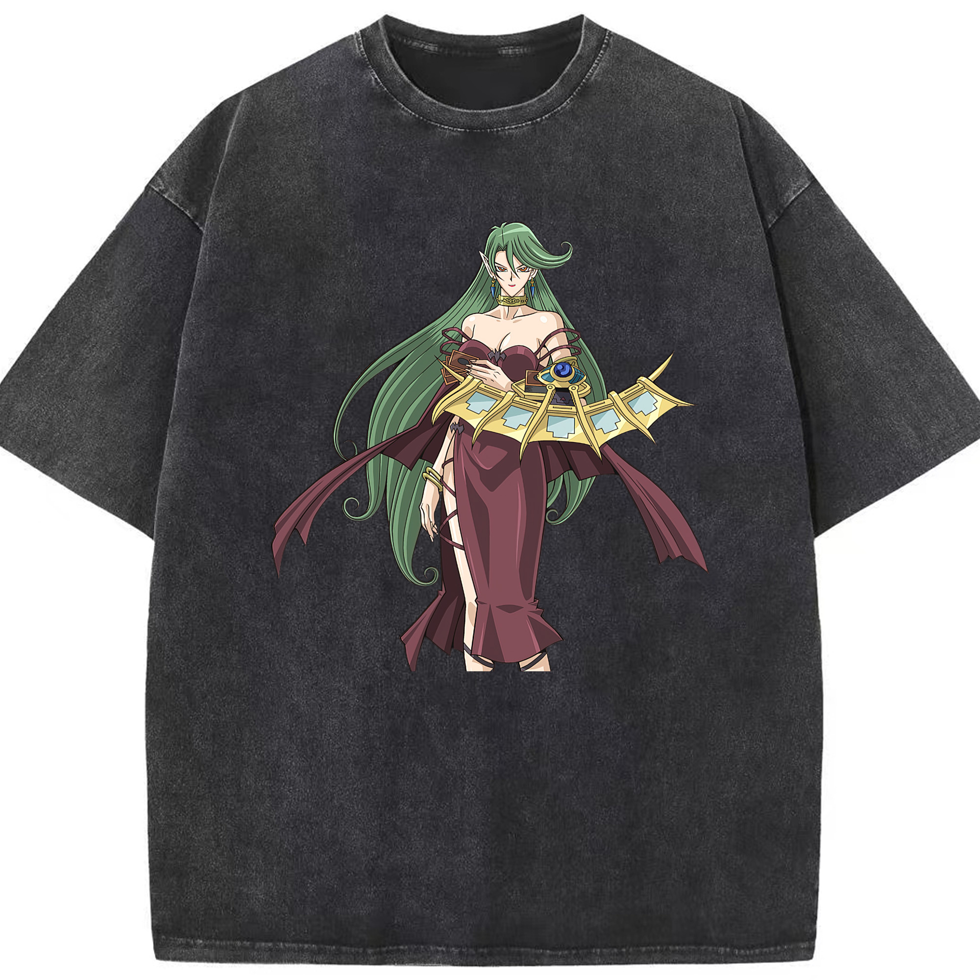 （画像用） 遊☆戯☆王 Yu-Gi-Oh! 綿100% ヴィンテージ風 半袖Tシャツ（フロントプリント）