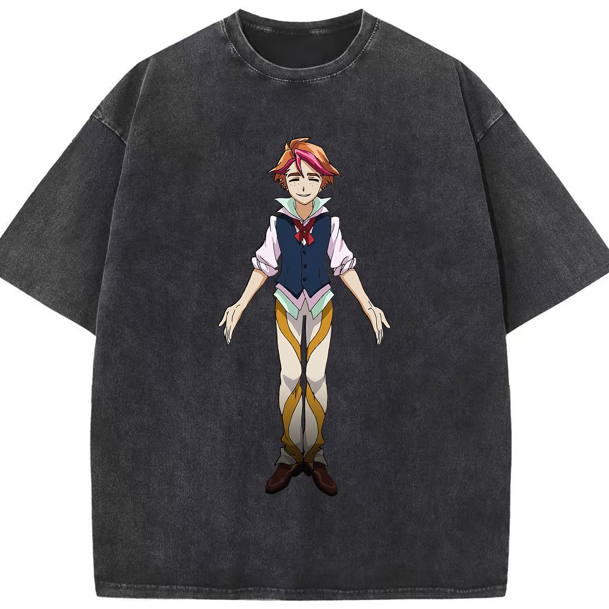 （画像用） 遊☆戯☆王 Yu-Gi-Oh! 綿100% ヴィンテージ風 半袖Tシャツ（フロントプリント）