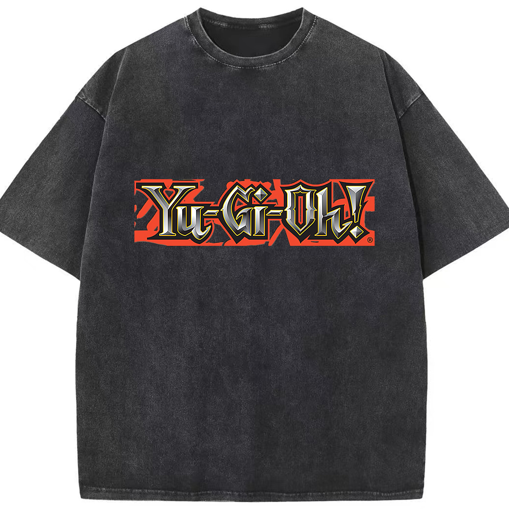 （画像用） 遊☆戯☆王 Yu-Gi-Oh! 綿100% ヴィンテージ風 半袖Tシャツ（フロントプリント）