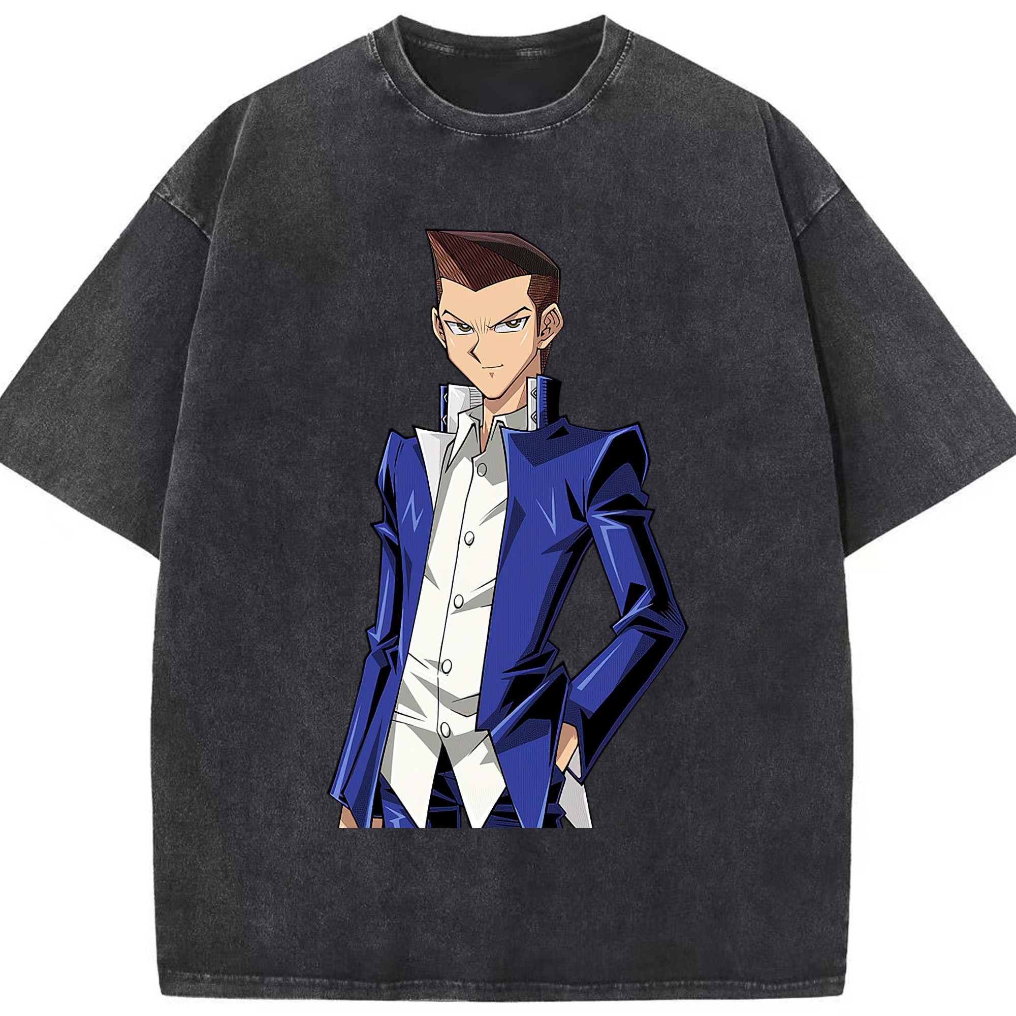 （画像用） 遊☆戯☆王 Yu-Gi-Oh! 綿100% ヴィンテージ風 半袖Tシャツ（フロントプリント）
