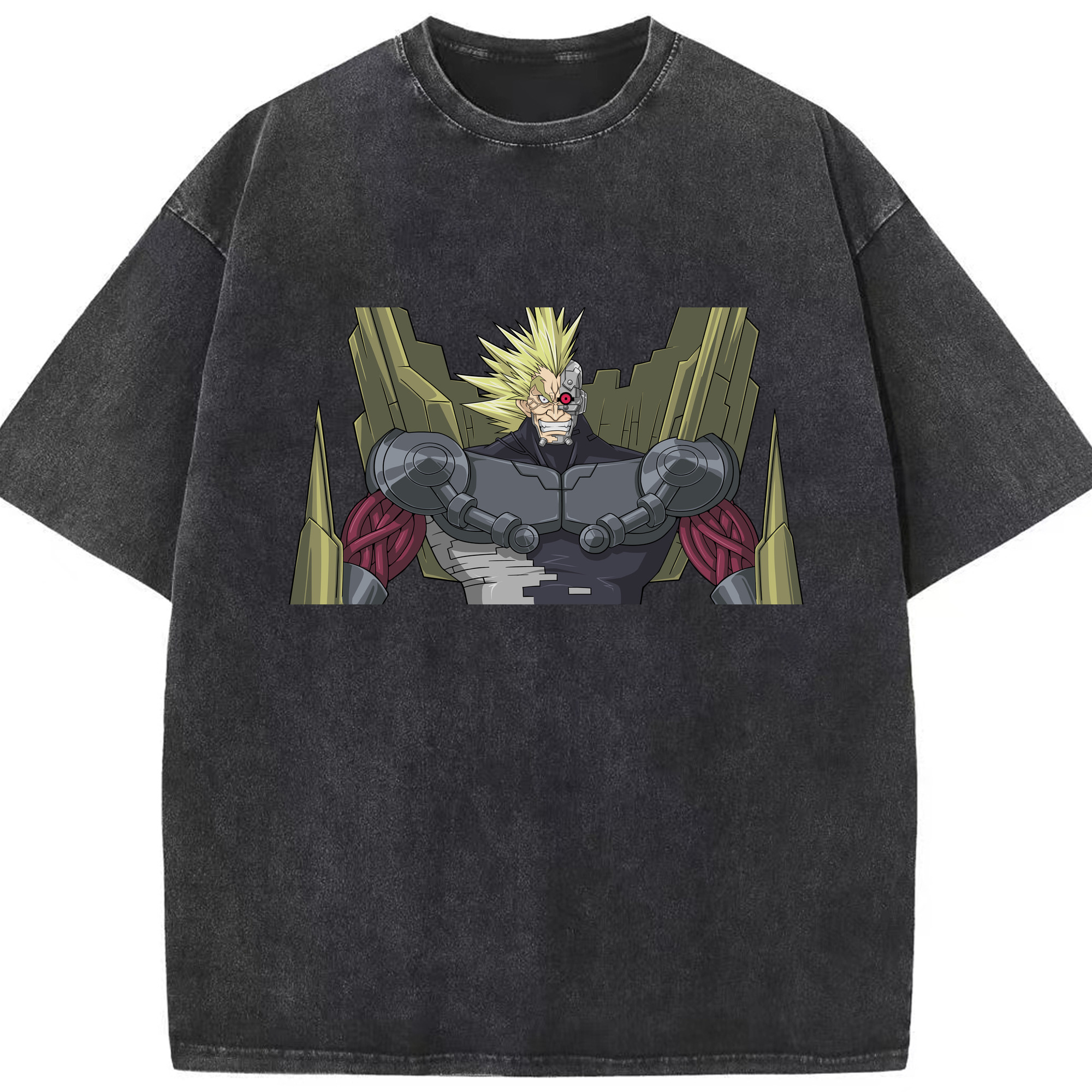 （画像用） 遊☆戯☆王 Yu-Gi-Oh! 綿100% ヴィンテージ風 半袖Tシャツ（フロントプリント）