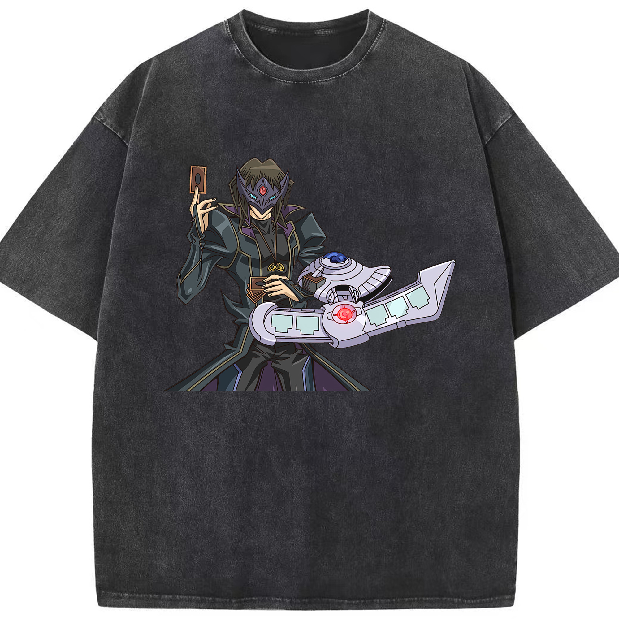 （画像用） 遊☆戯☆王 Yu-Gi-Oh! 綿100% ヴィンテージ風 半袖Tシャツ（フロントプリント）